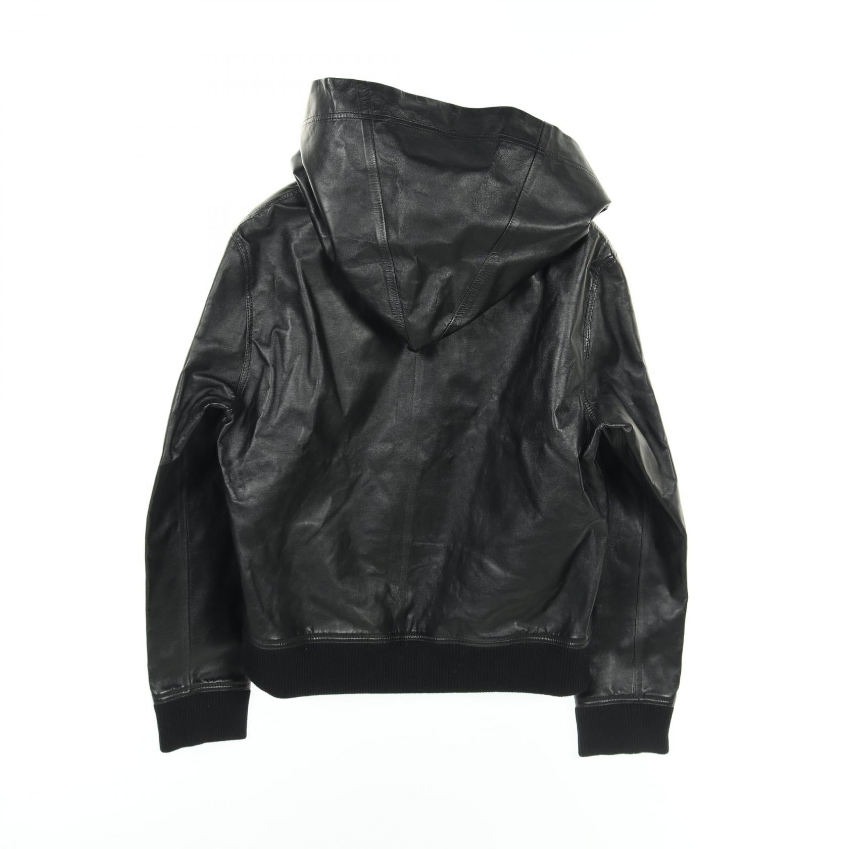 Burberry Lamb Leather Hoodie Jacket