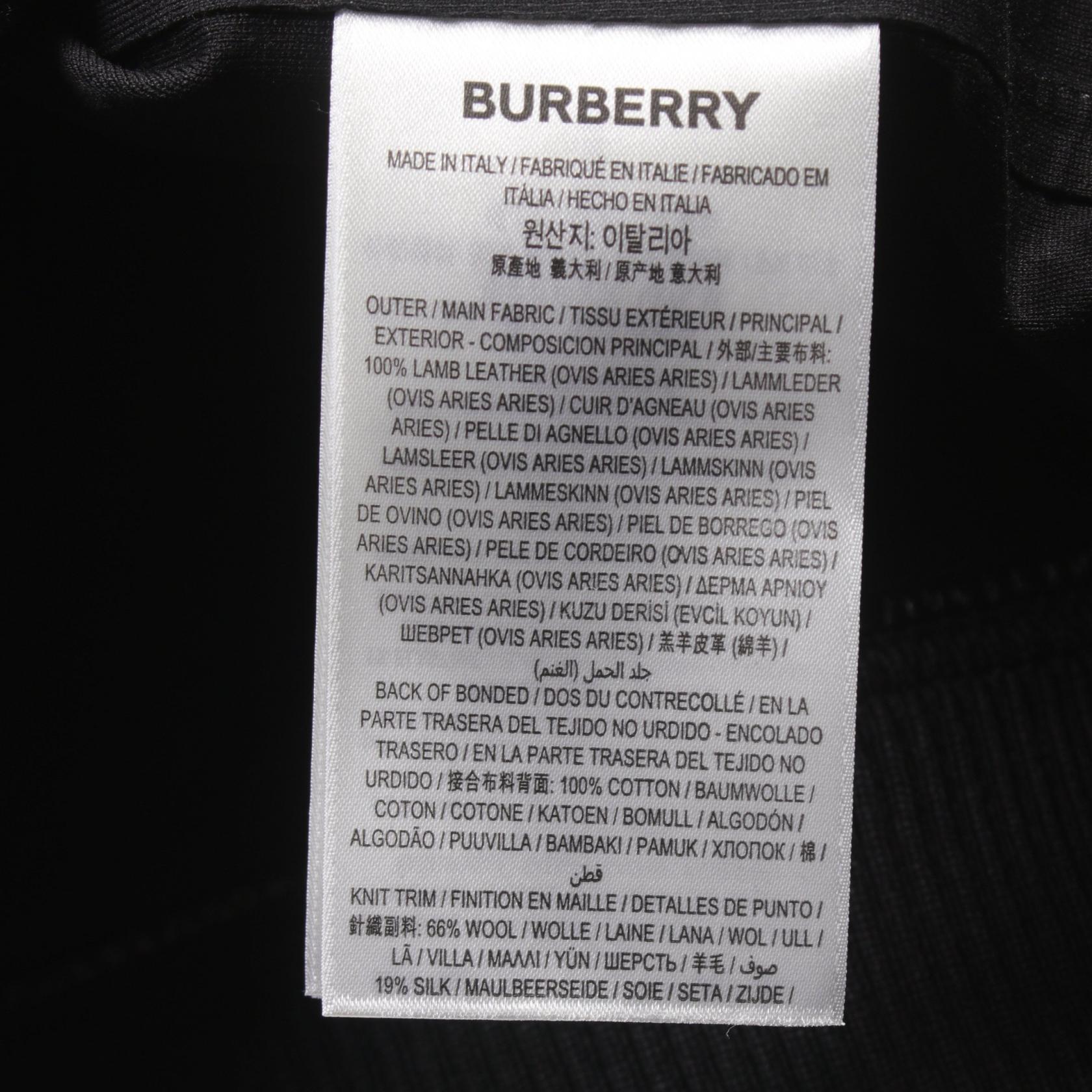 Burberry Lamb Leather Hoodie Jacket