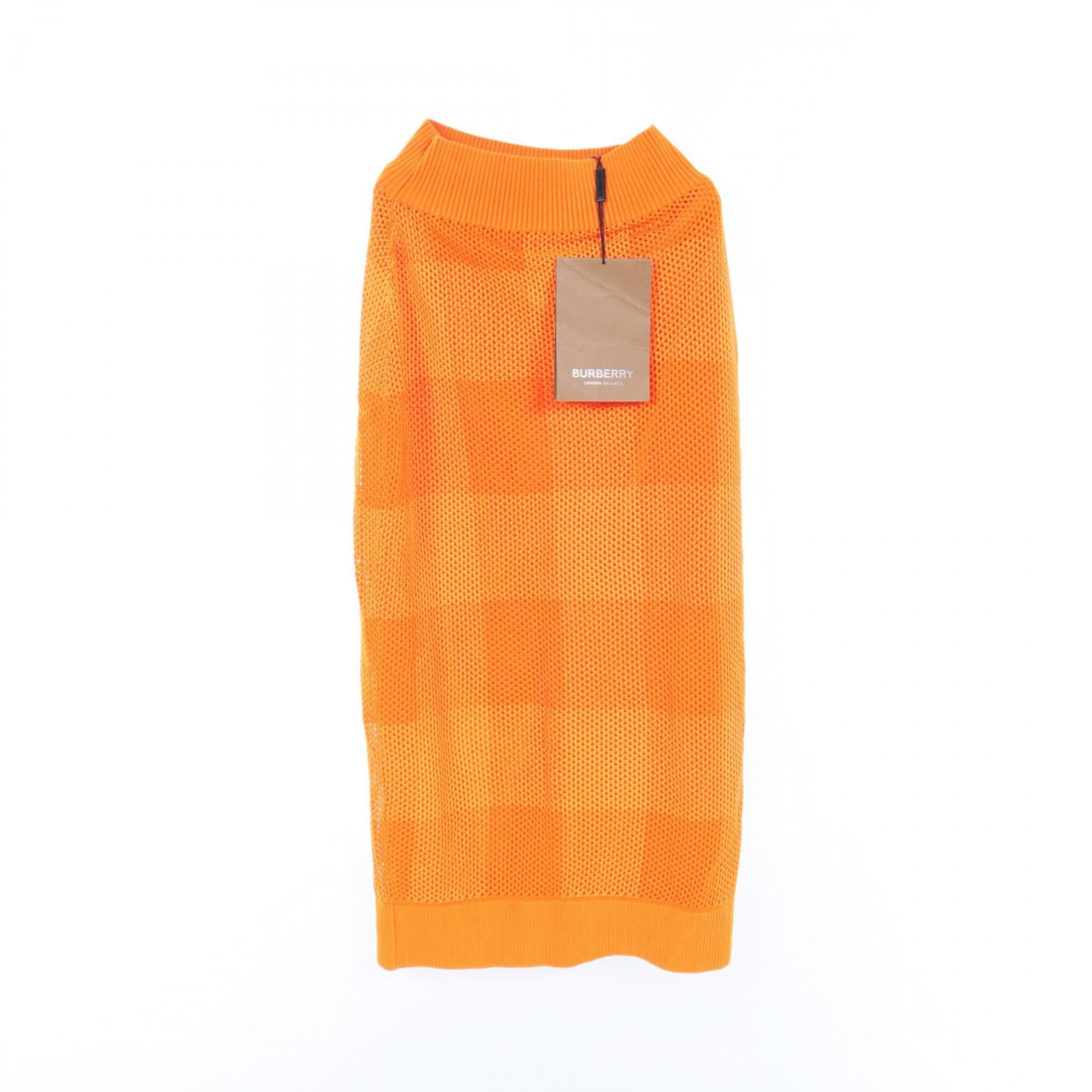 Burberry Mega Check Skirt Orange 8041348