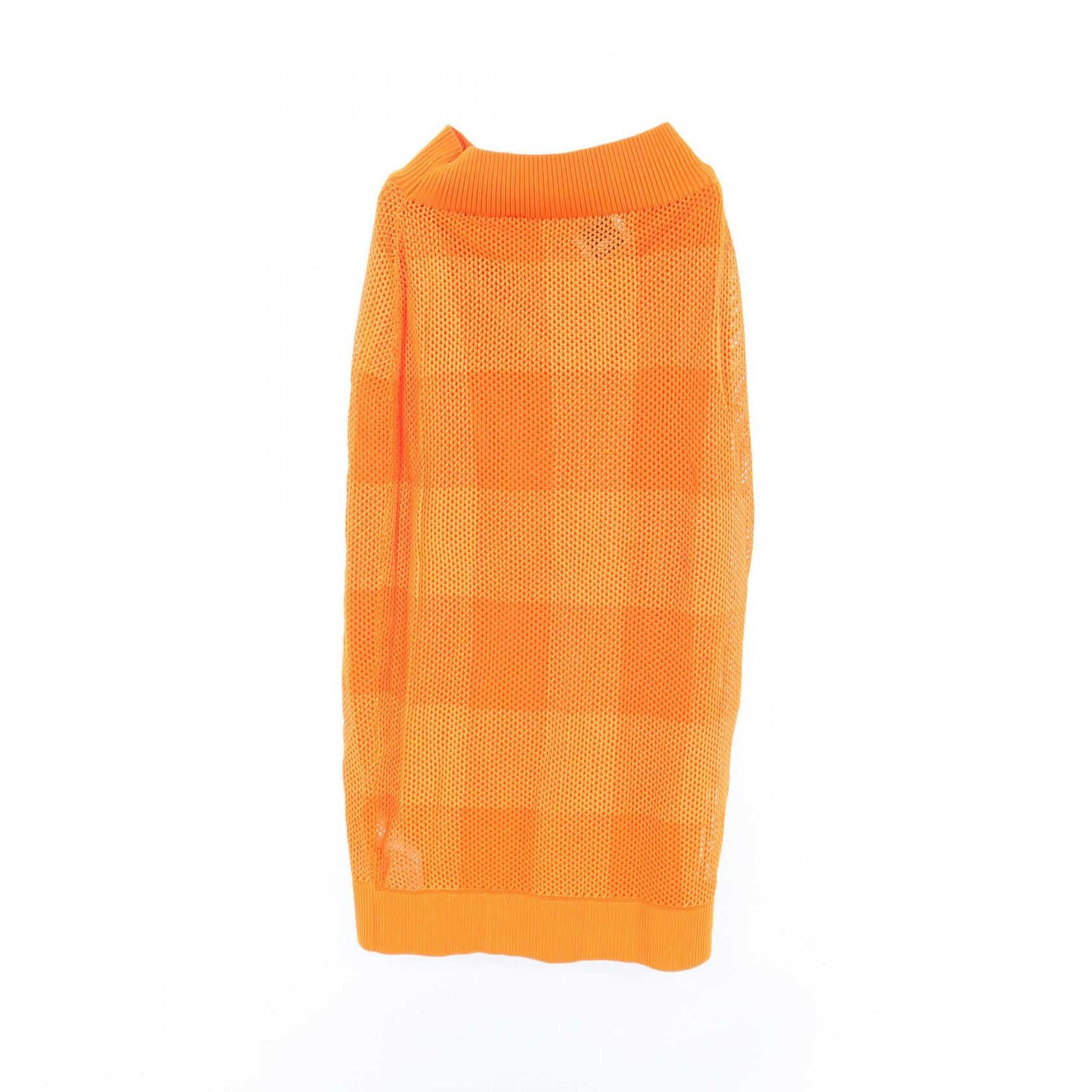 Burberry Mega Check Skirt Orange 8041348