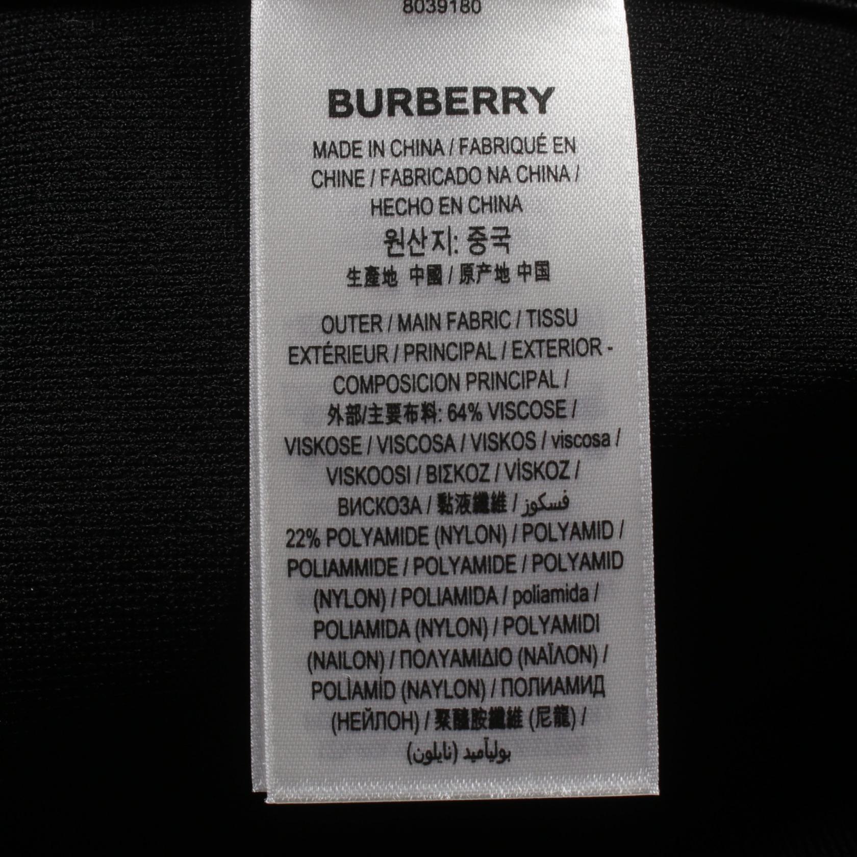 Burberry Viscose Dress Black Used