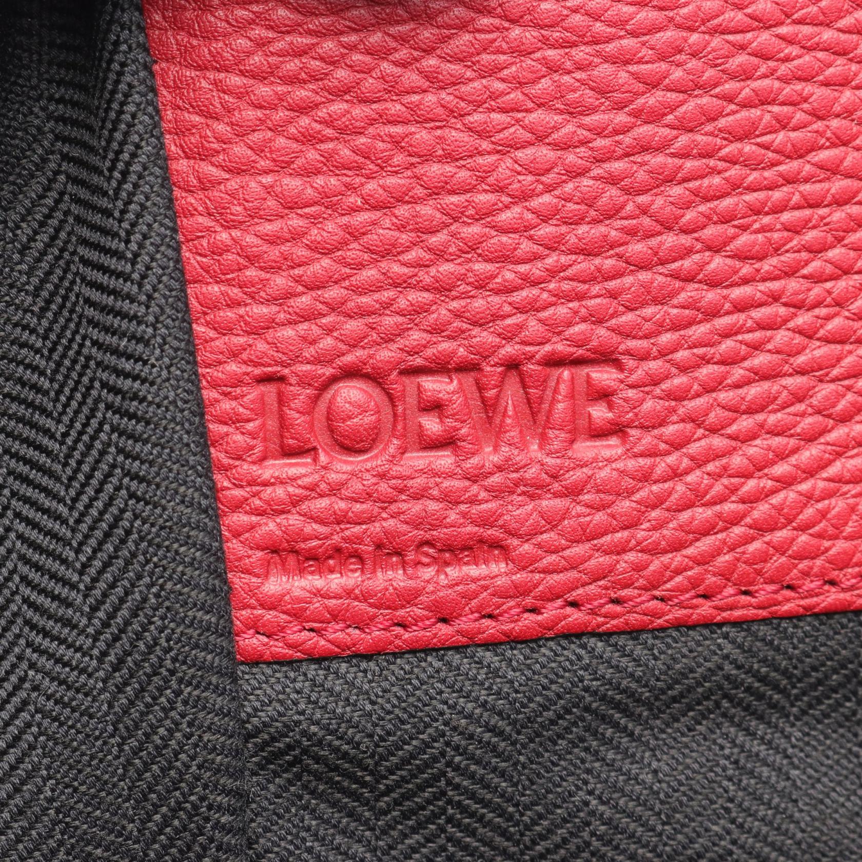 Loewe Hammock Medium Leather Handbag Red