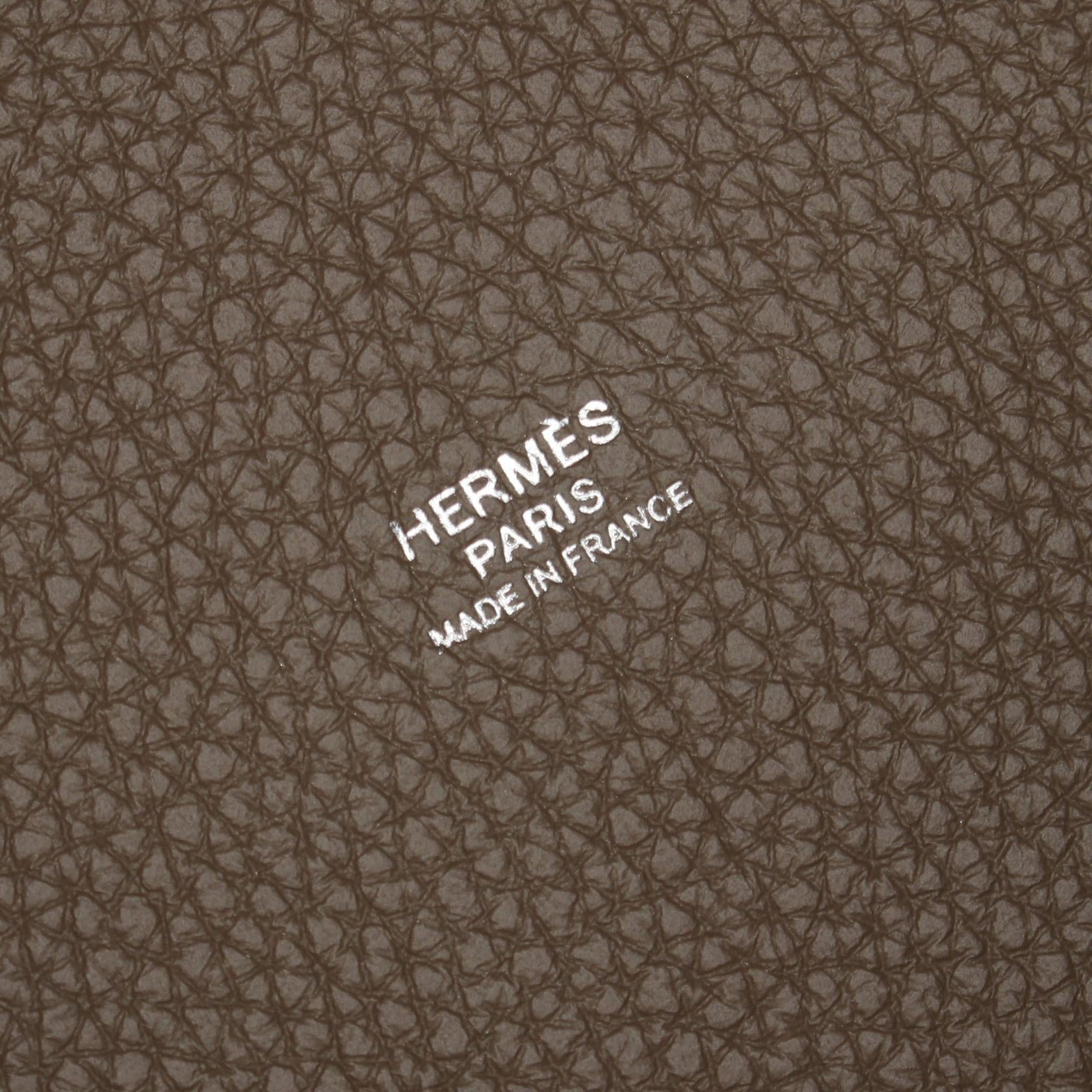 Hermes Picotin Lock MM Etoupe Handbag Brown