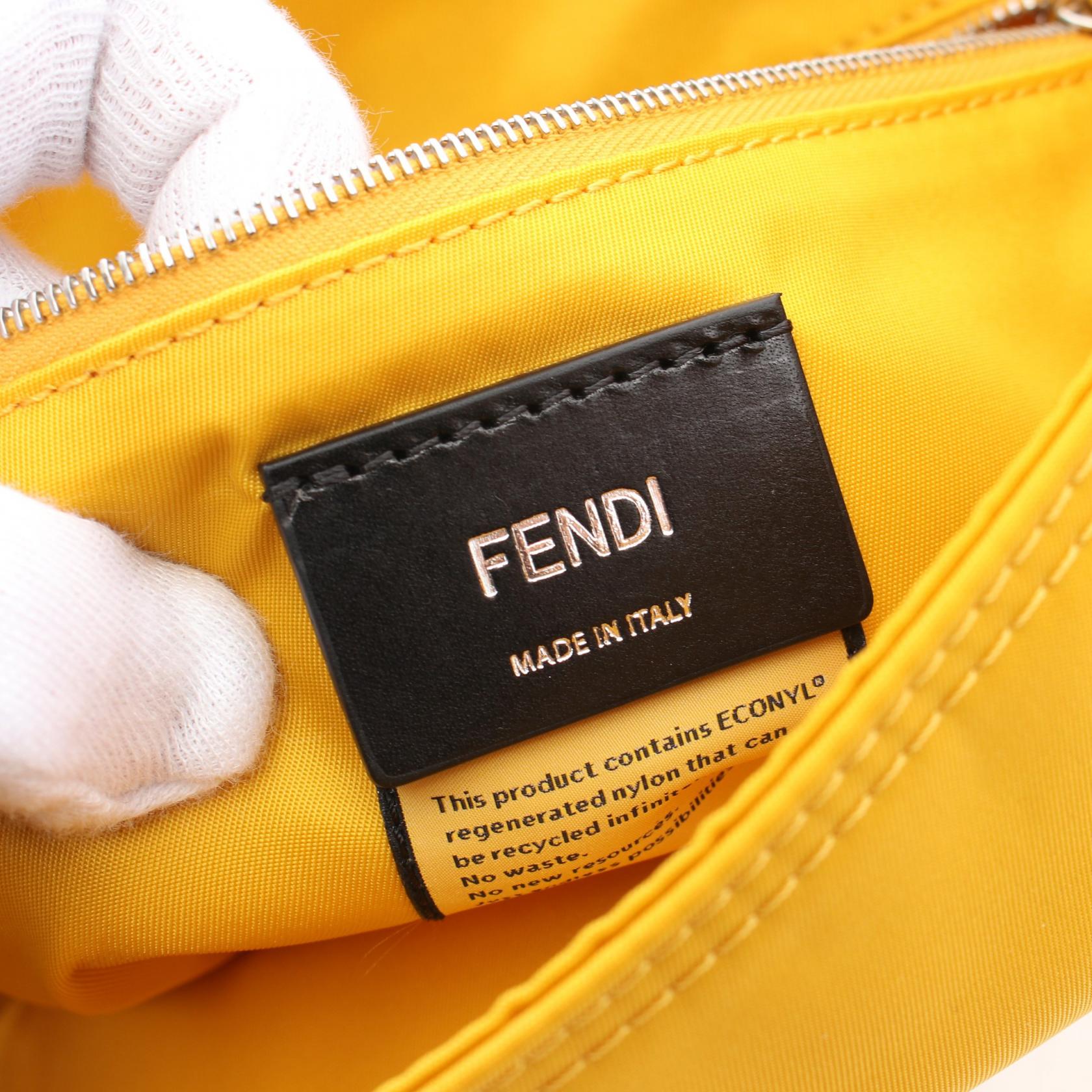 Fendi Nylon Baguette Messenger Bag