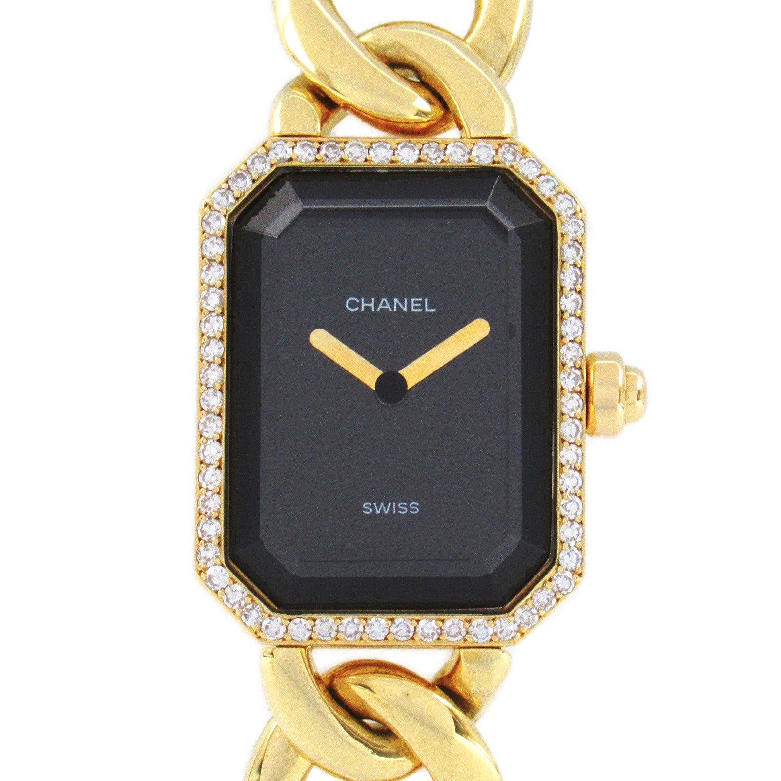 Chanel Premiere L Diamond Bezel Watch H0113