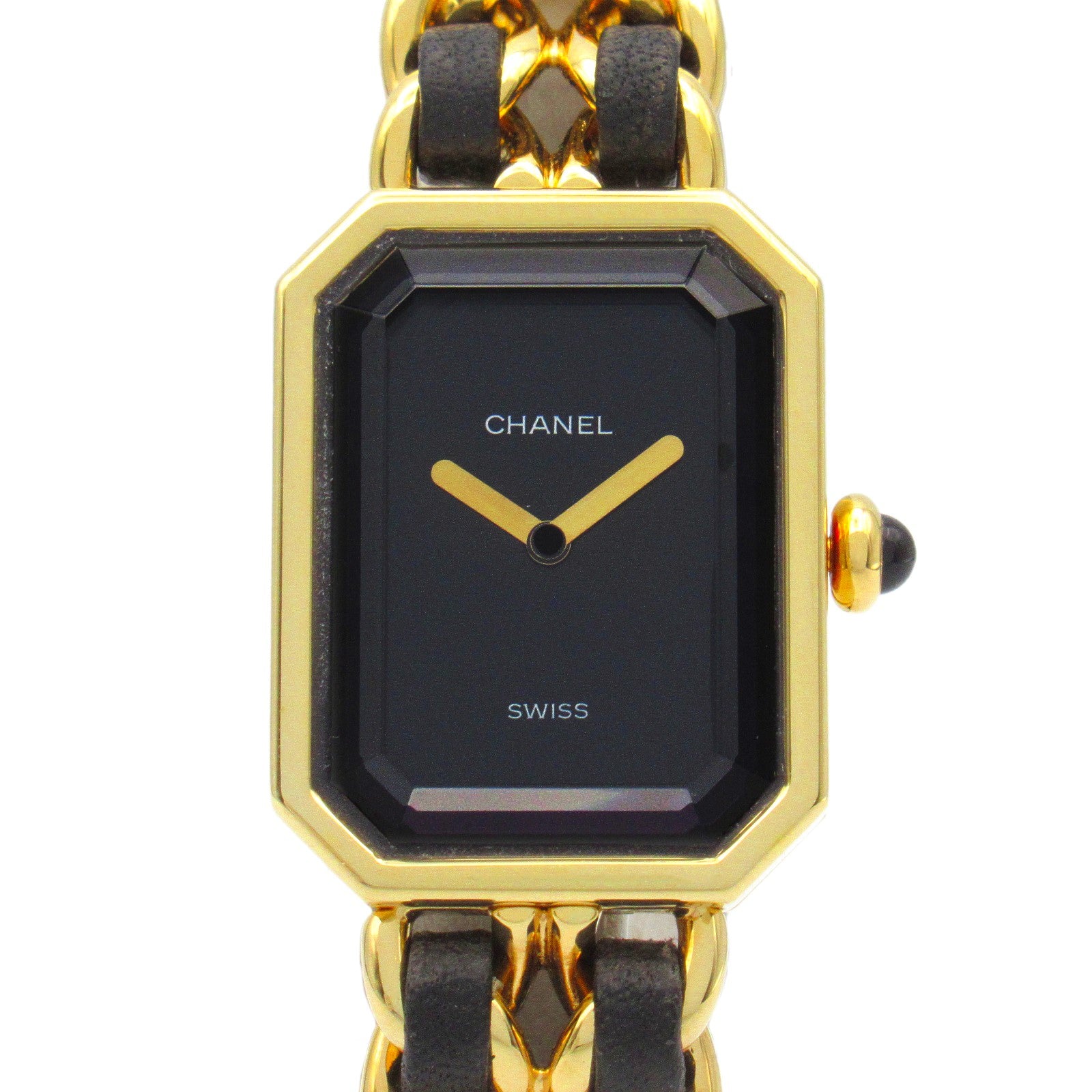 Chanel Premiere S Watch Gold Plated Leather