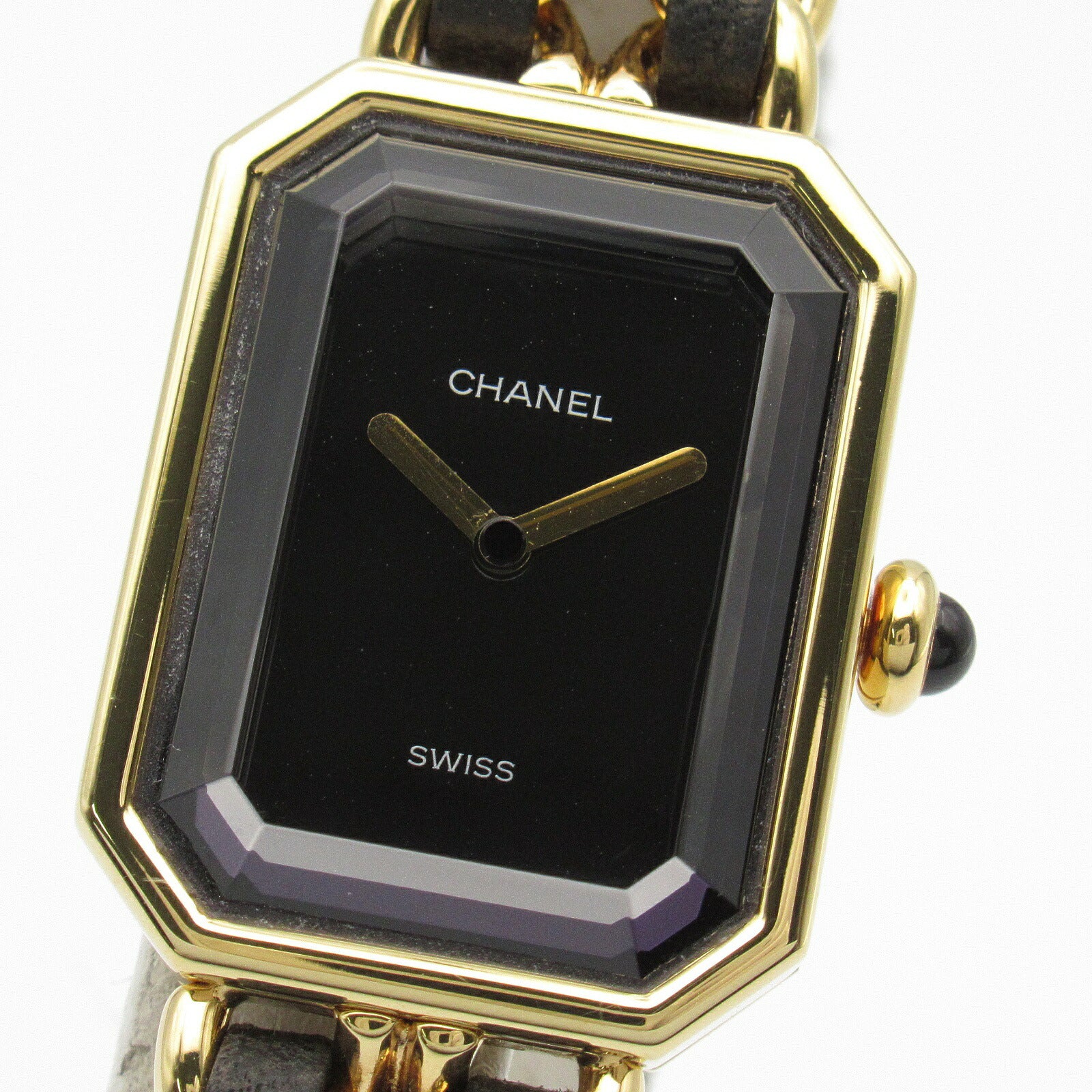 Chanel Premiere S Watch Gold Plated Leather