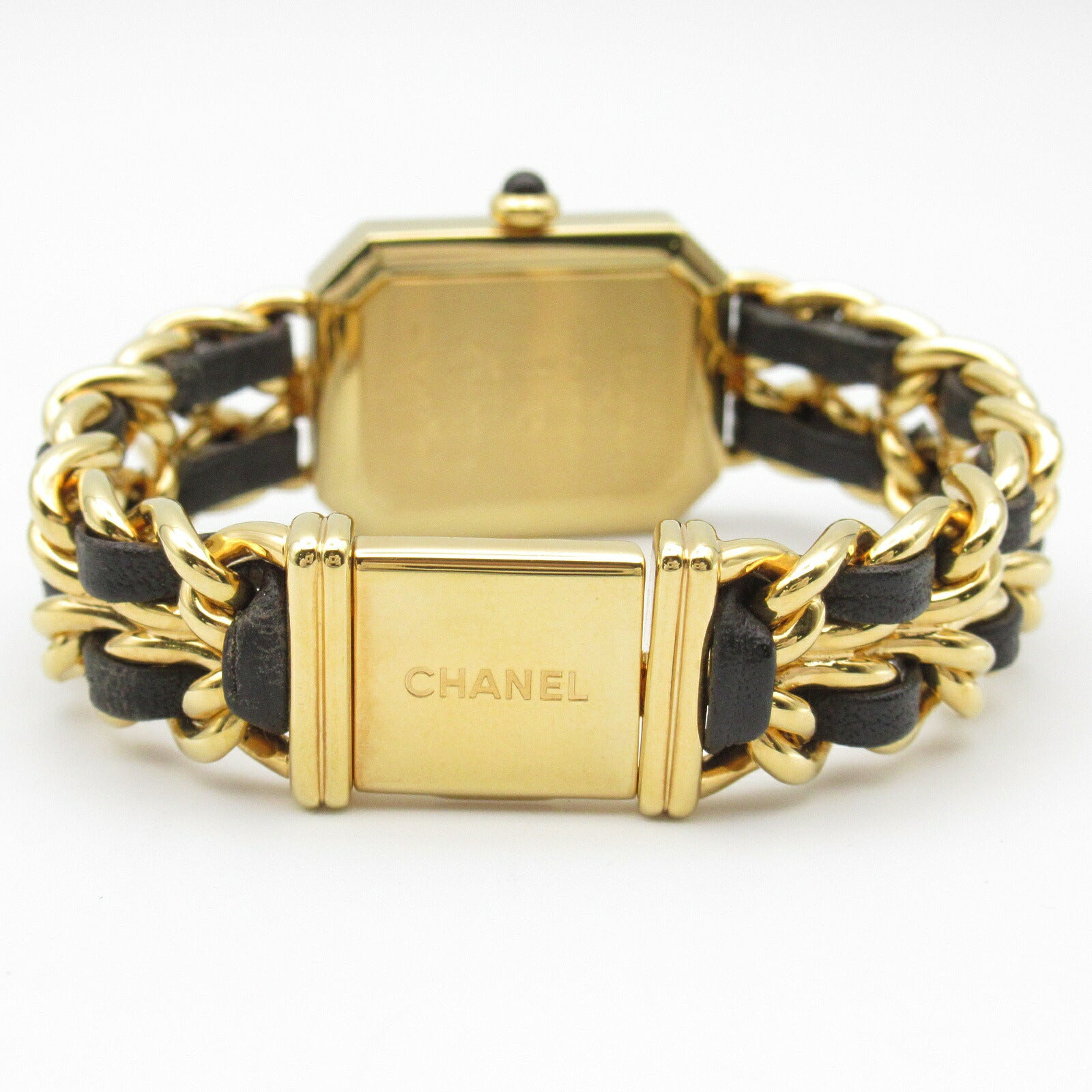 Chanel Premiere S Watch Gold Plated Leather