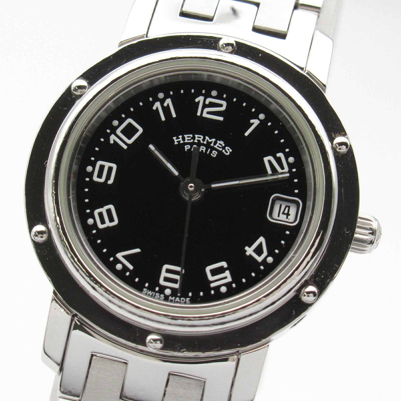 Hermes Clipper Stainless Steel Quartz Watch CL4.210