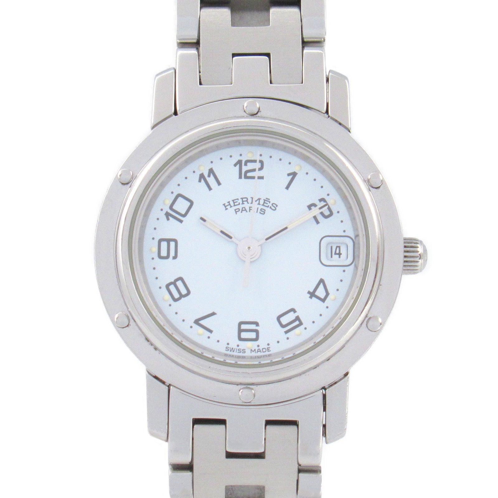 Hermes Clipper Stainless Steel Quartz Watch CL4.210