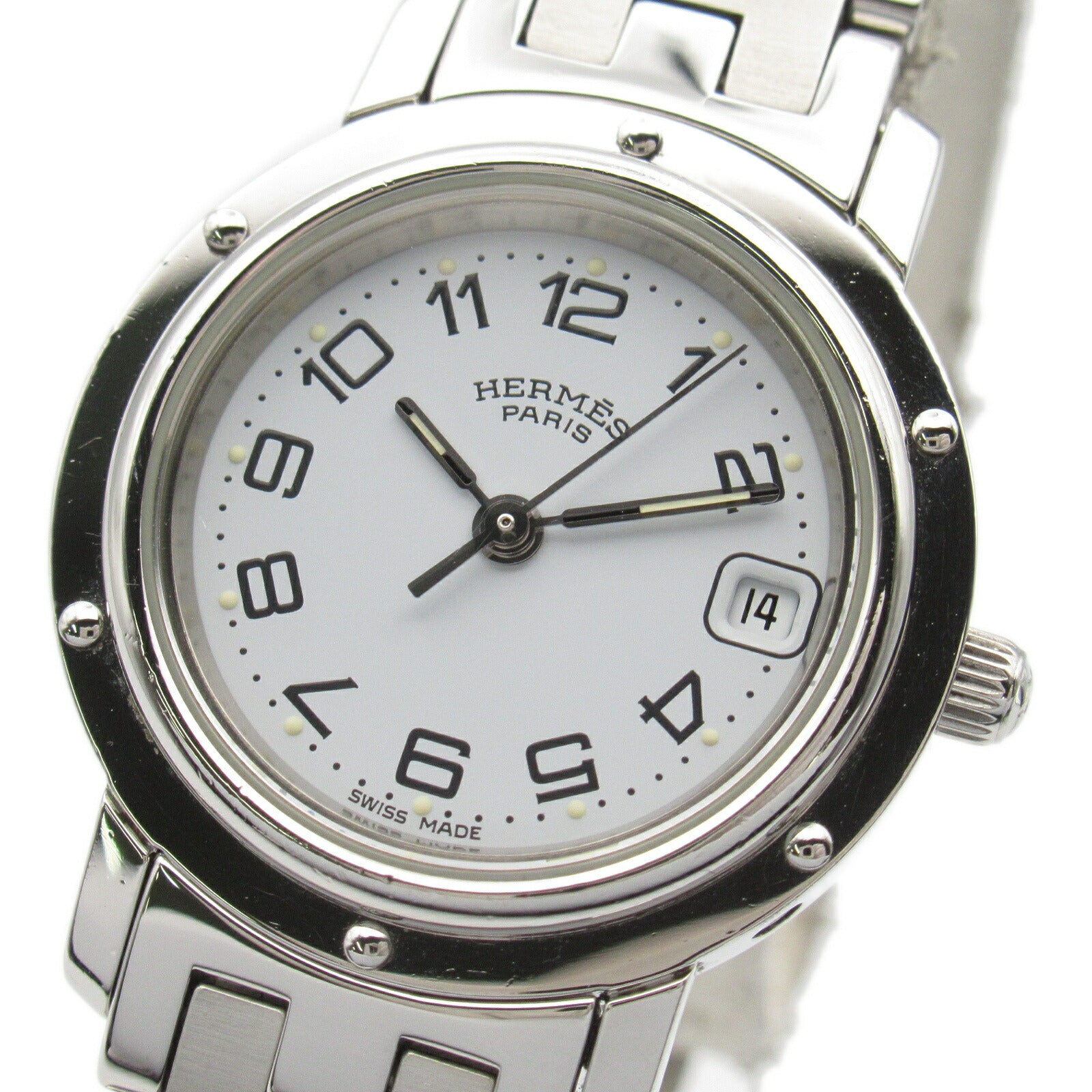 Hermes Clipper Stainless Steel Quartz Watch CL4.210