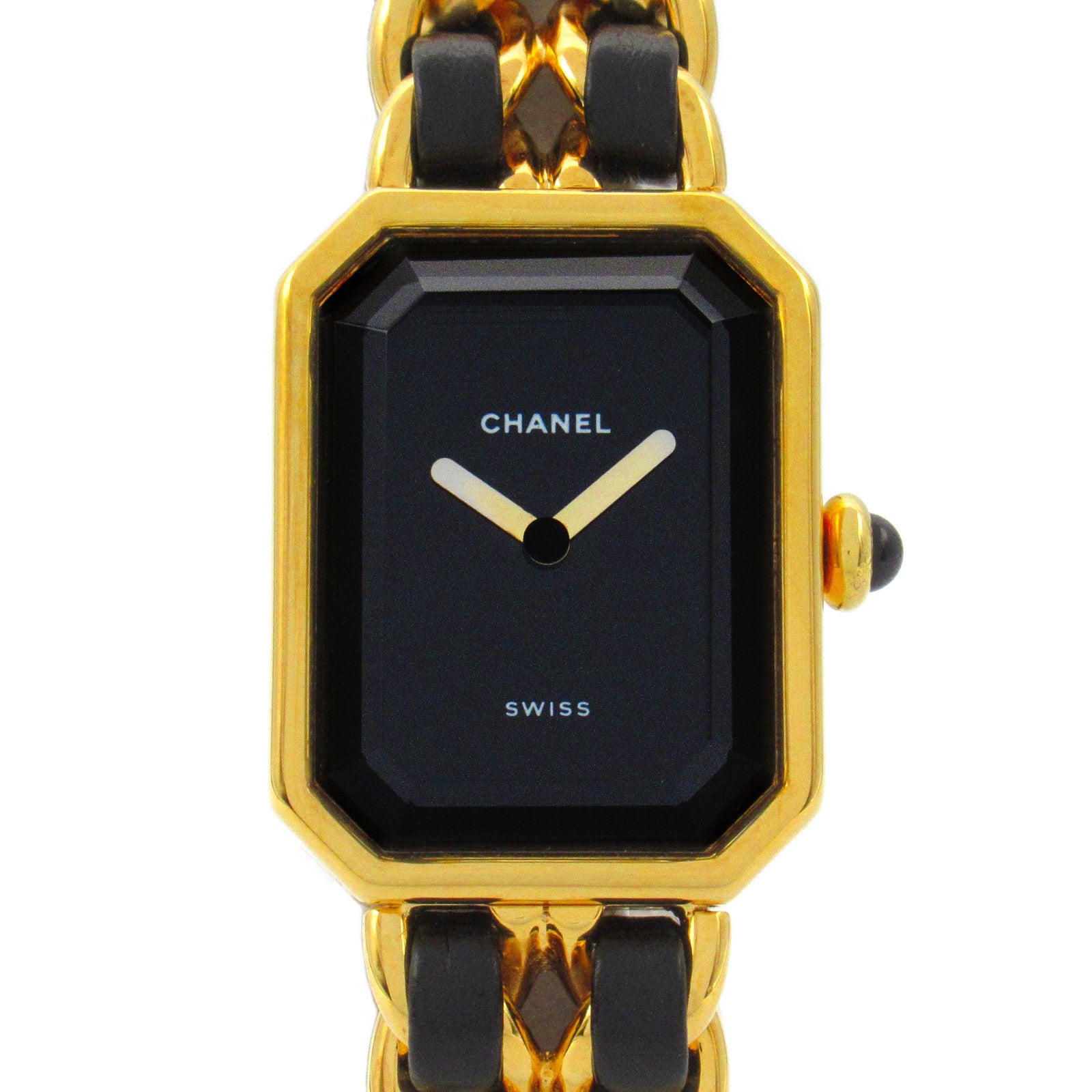 Chanel Premiere S Quartz Watch Gold Plated Leather