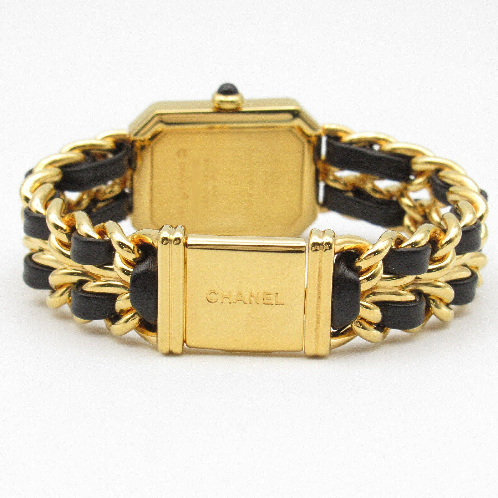 Chanel Premiere S Quartz Watch Gold Plated Leather