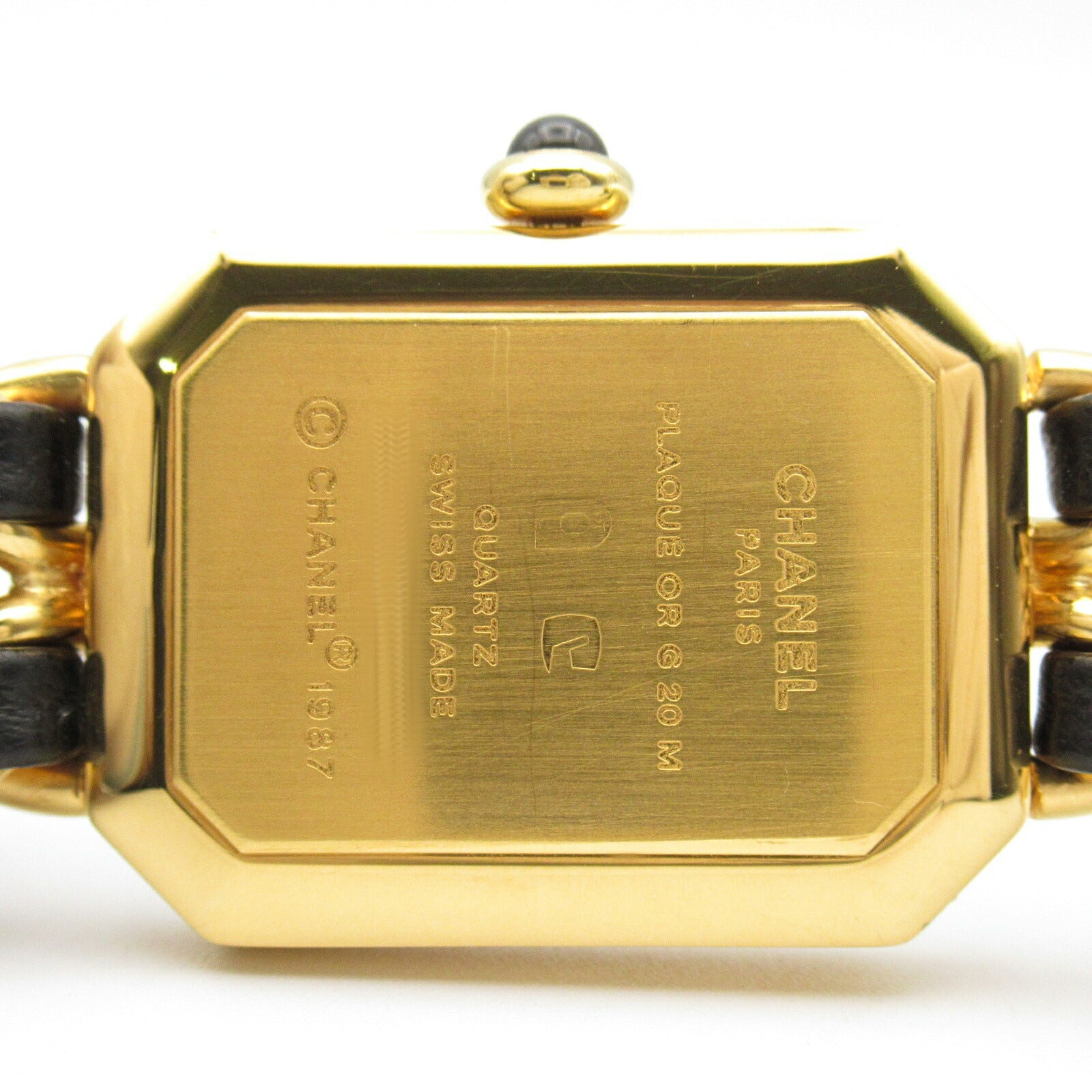 Chanel Premiere S Quartz Watch Gold Plated Leather