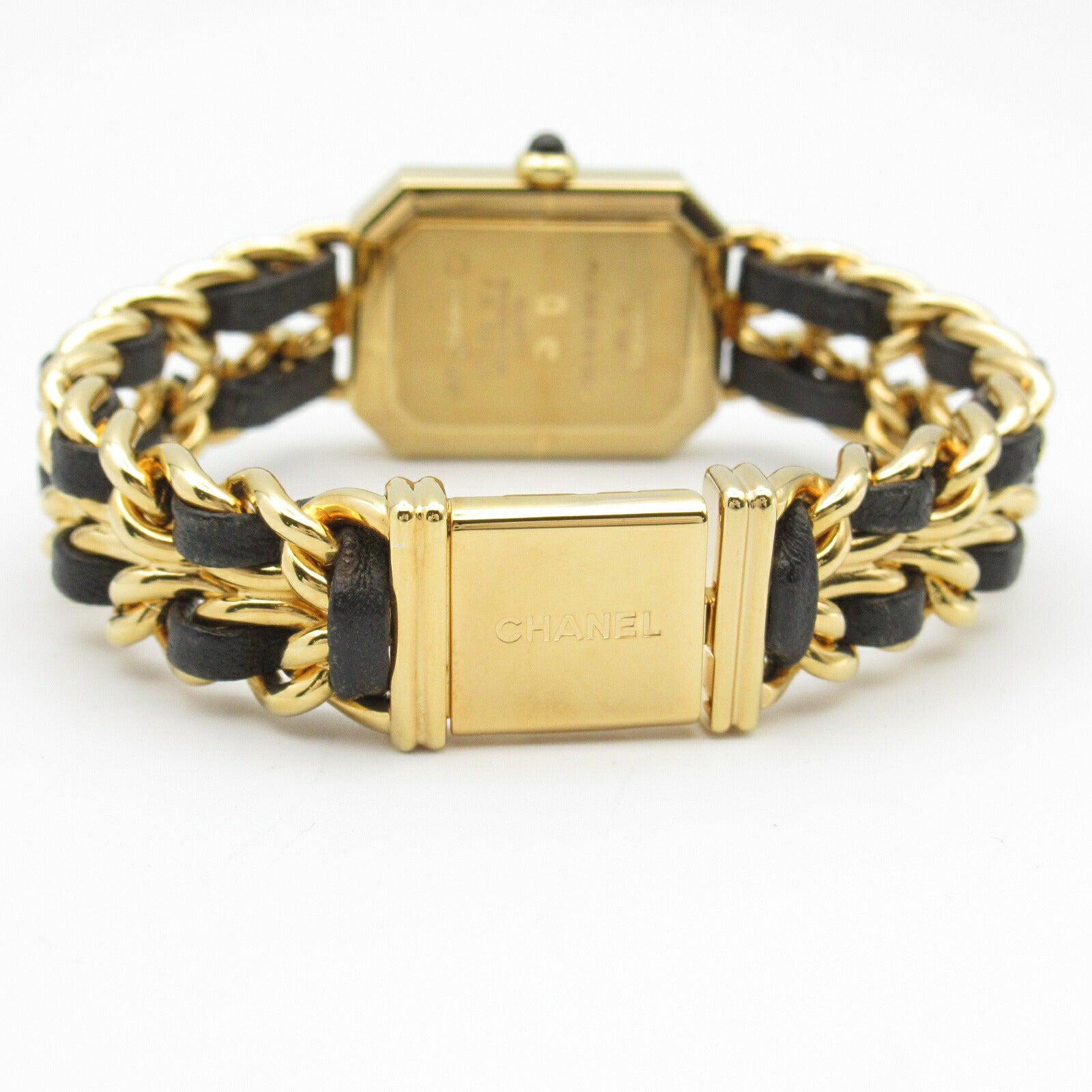 Chanel Premiere M Watch Gold Plated Leather