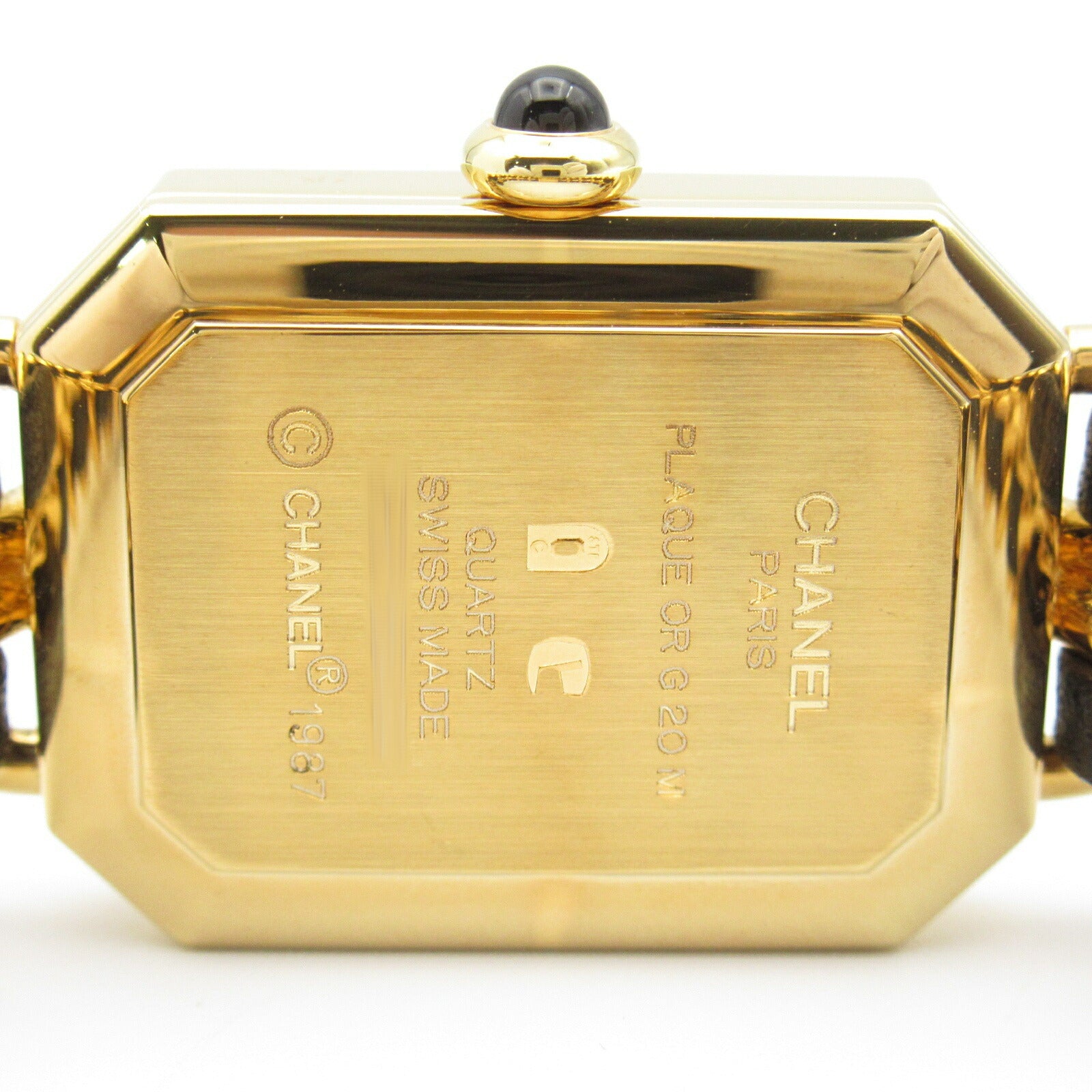 Chanel Premiere M Watch Gold Plated Leather