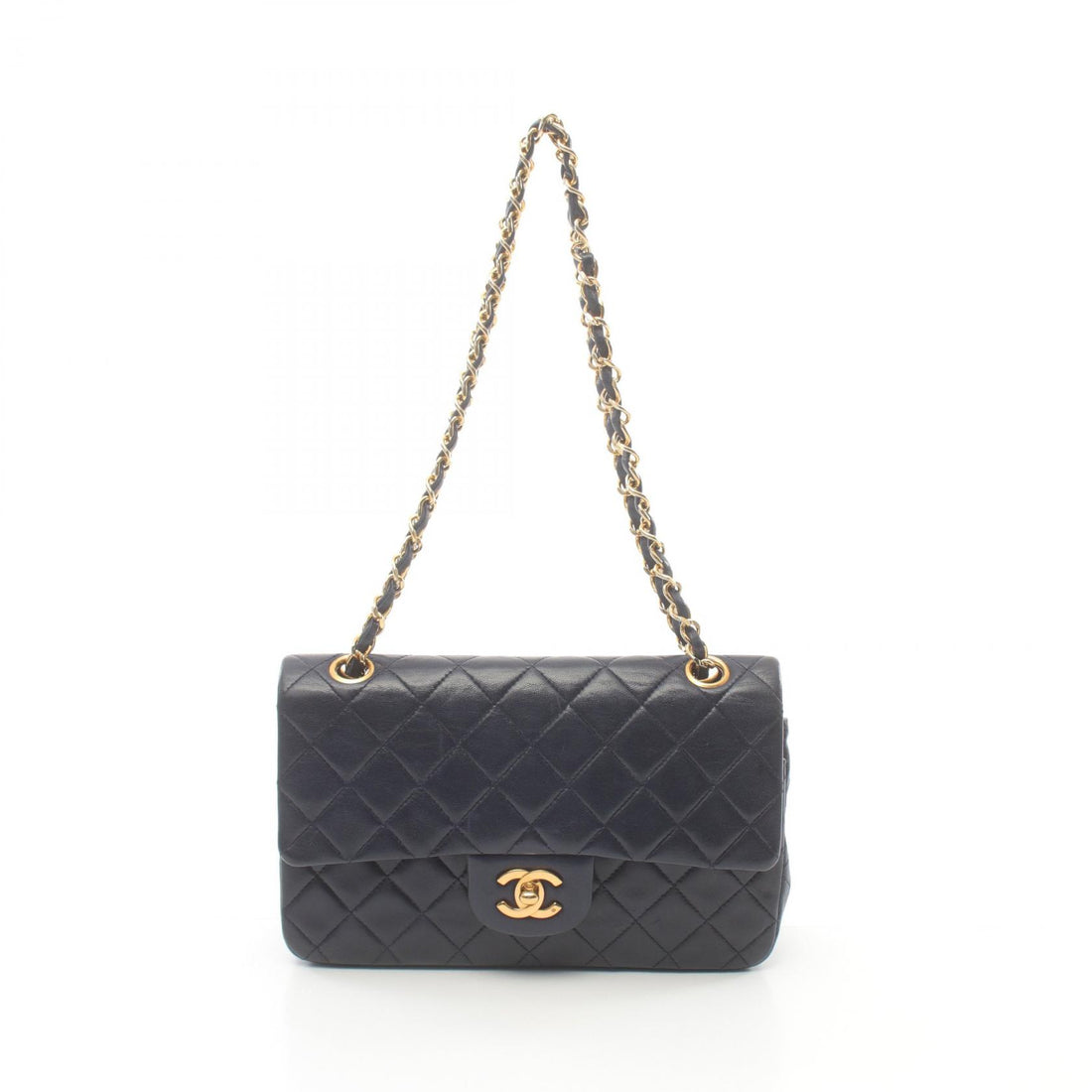 Chanel Lambskin Matelasse W Flap Shoulder Bag