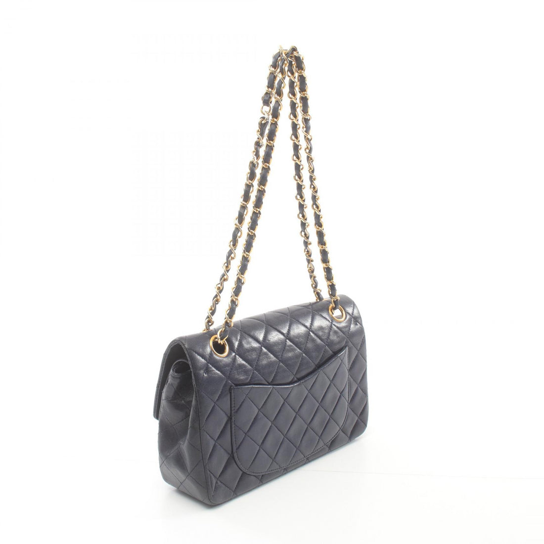 Chanel Lambskin Matelasse W Flap Shoulder Bag