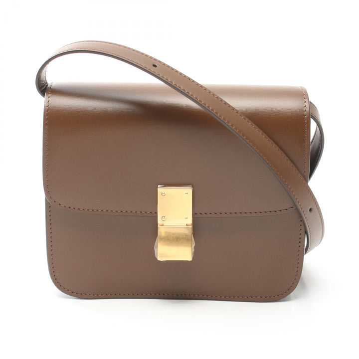 Celine Leather Classic Teen Box Shoulder Bag