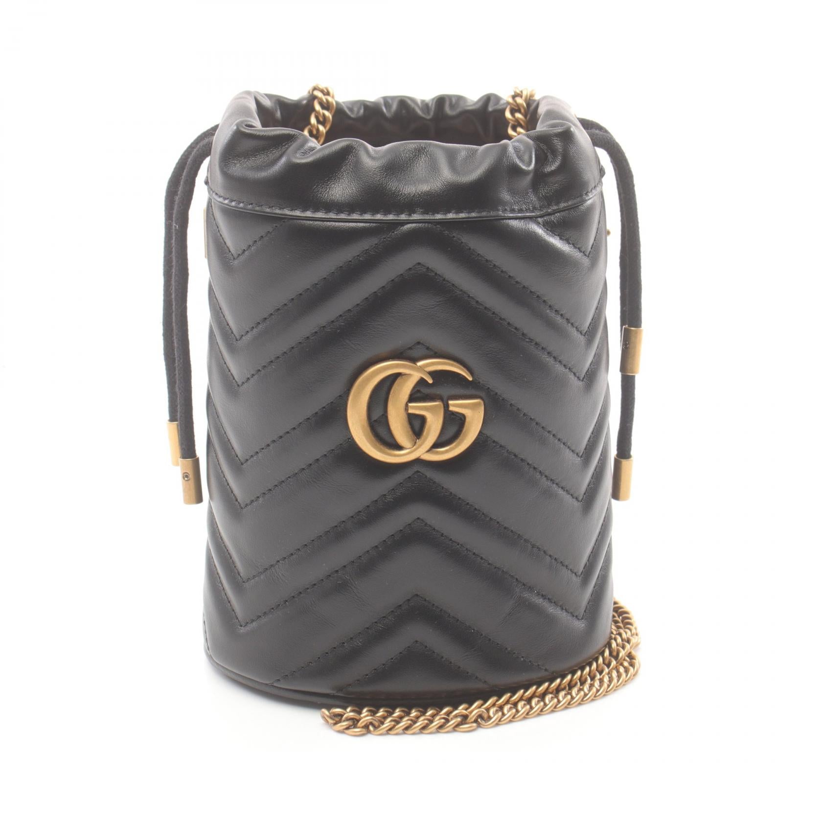 Gucci GG Marmont Mini Bucket Bag Leather