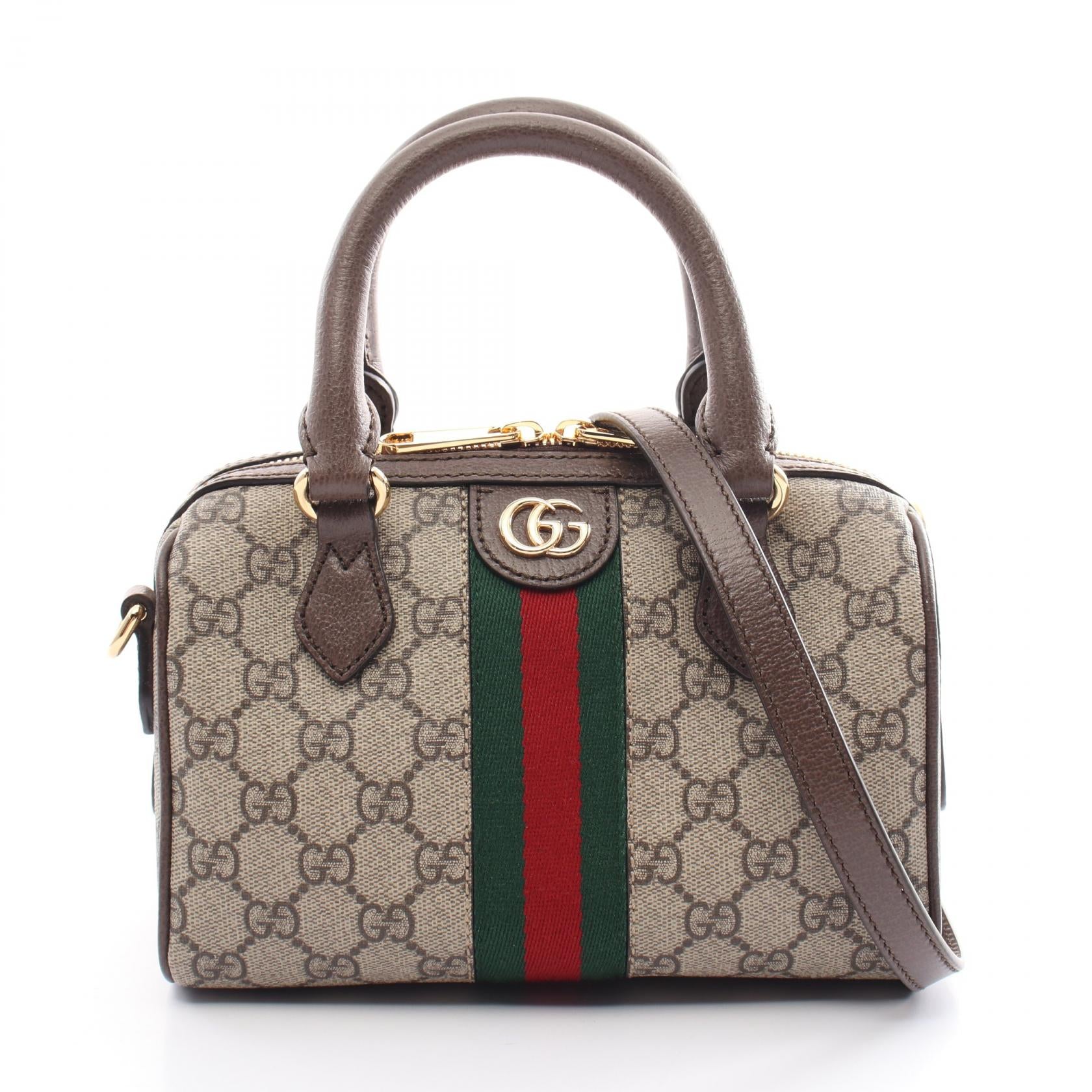 Gucci Ophidia Mini Top Handle Bag PVC Leather