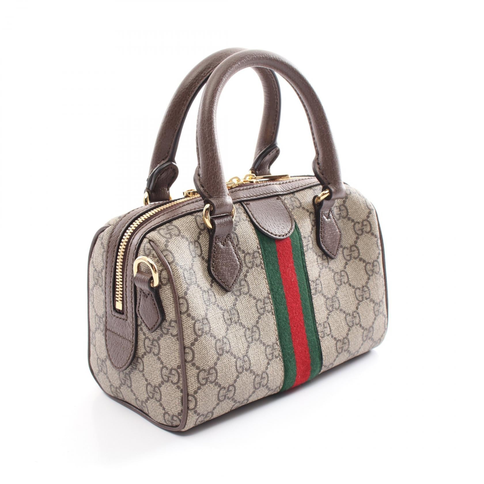 Gucci Ophidia Mini Top Handle Bag PVC Leather