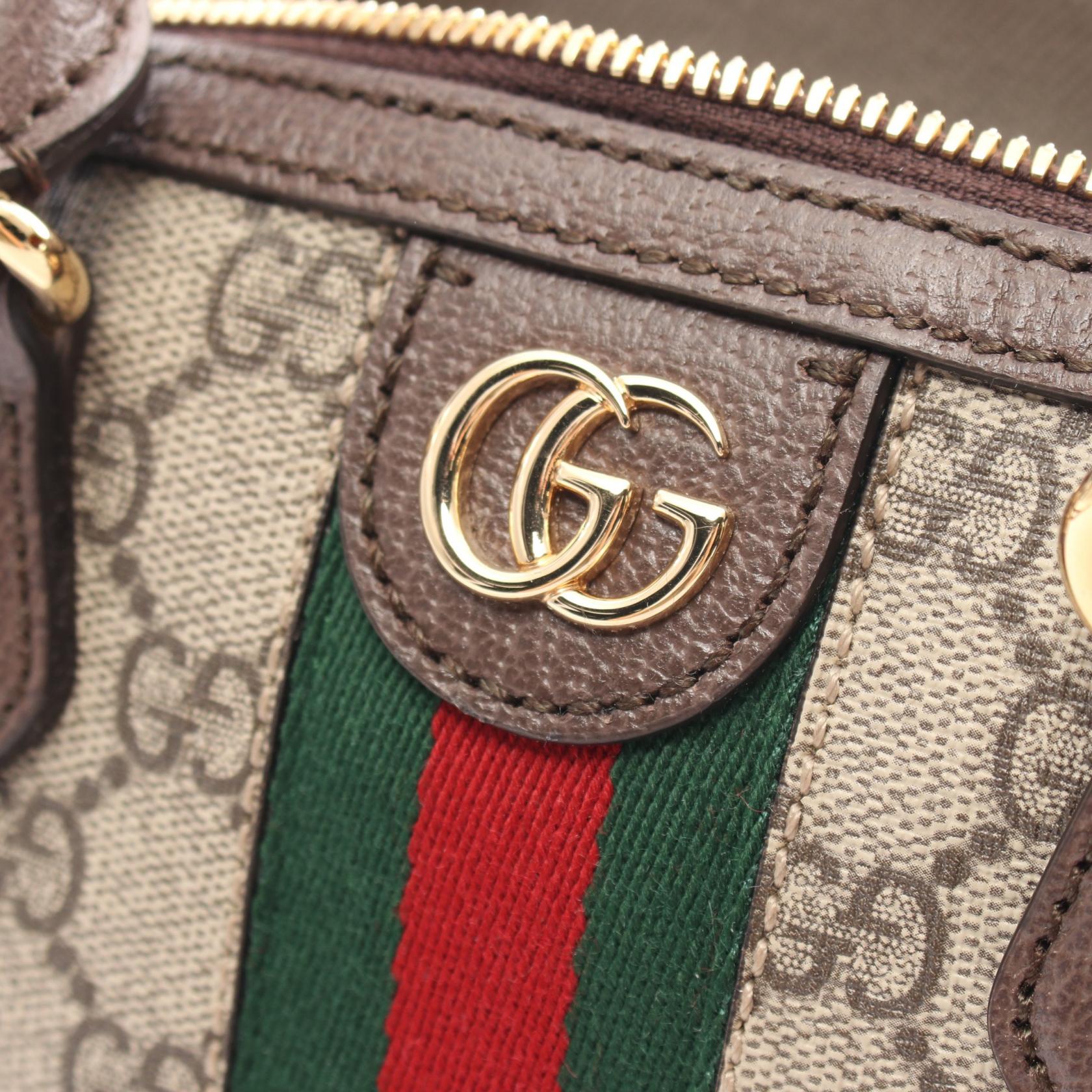 Gucci Ophidia Mini Top Handle Bag PVC Leather