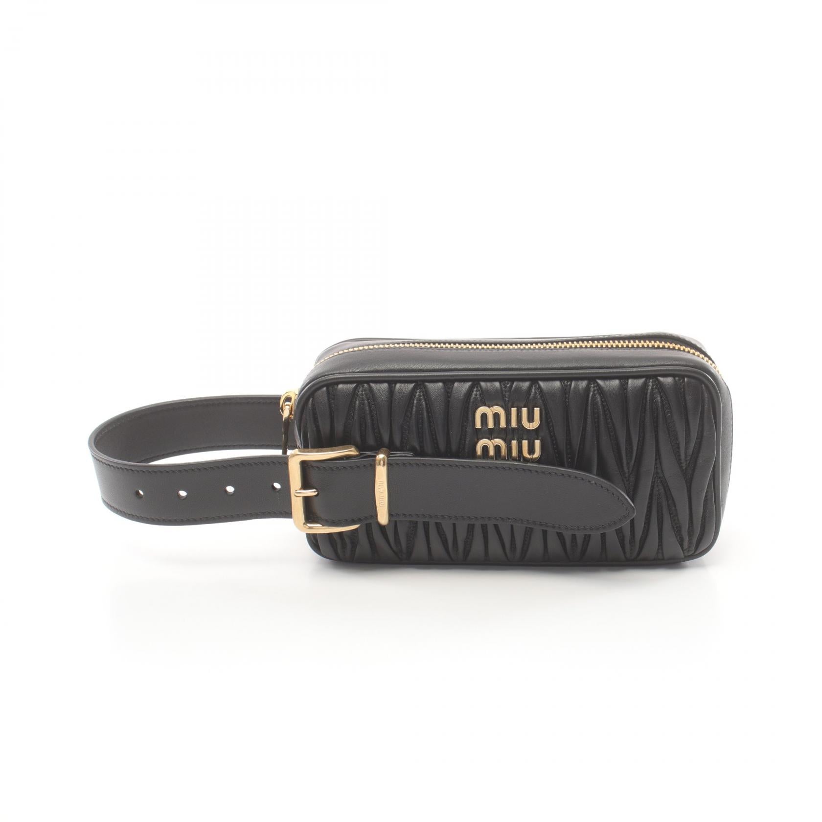 Miu Miu Leather Matelasse Clutch Bag 5BF122