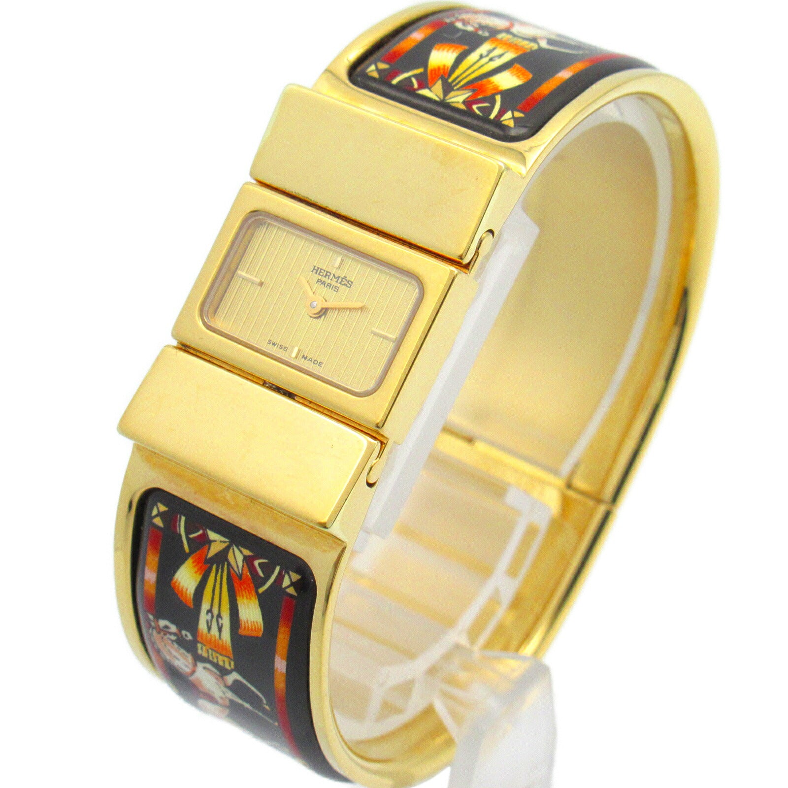 Hermes Gold Plated Quartz Watch LO1.201