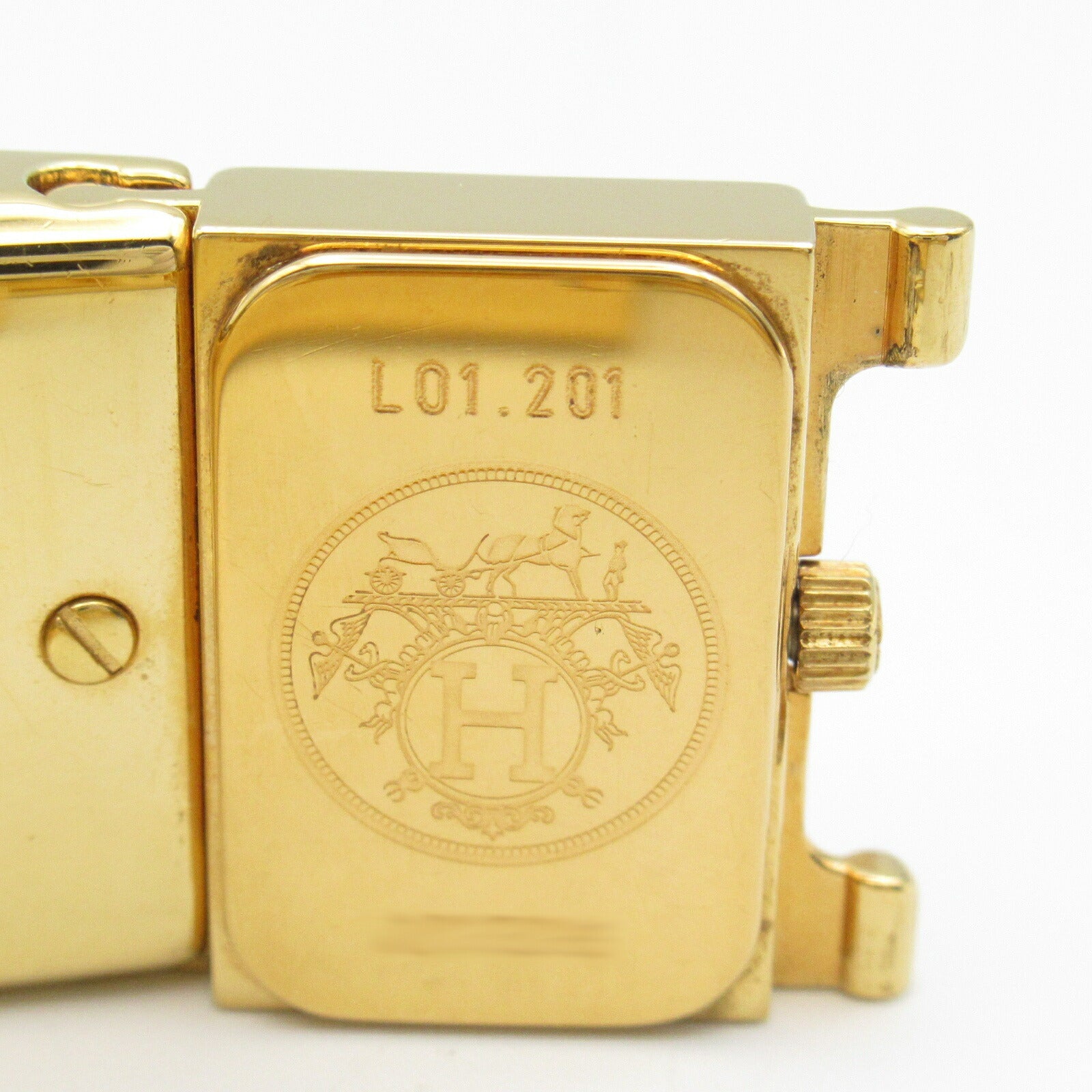 Hermes Gold Plated Quartz Watch LO1.201