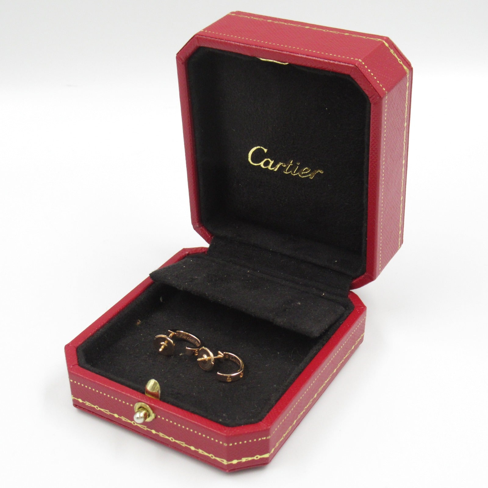 Cartier Love Earrings K18PG Pink Gold