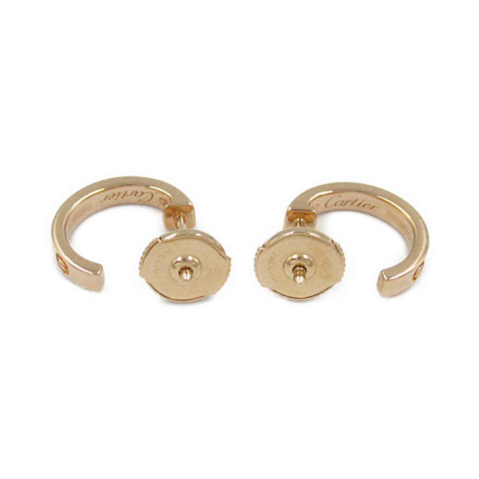 Cartier Love Earrings K18PG Pink Gold