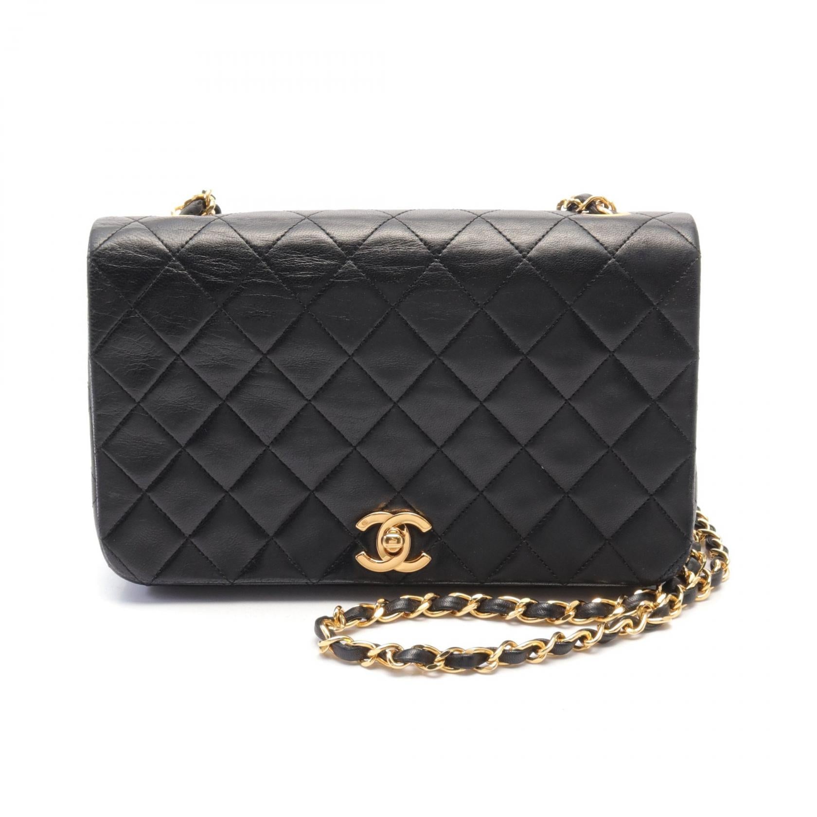 Chanel Lambskin Matelasse Flap Shoulder Bag A03568