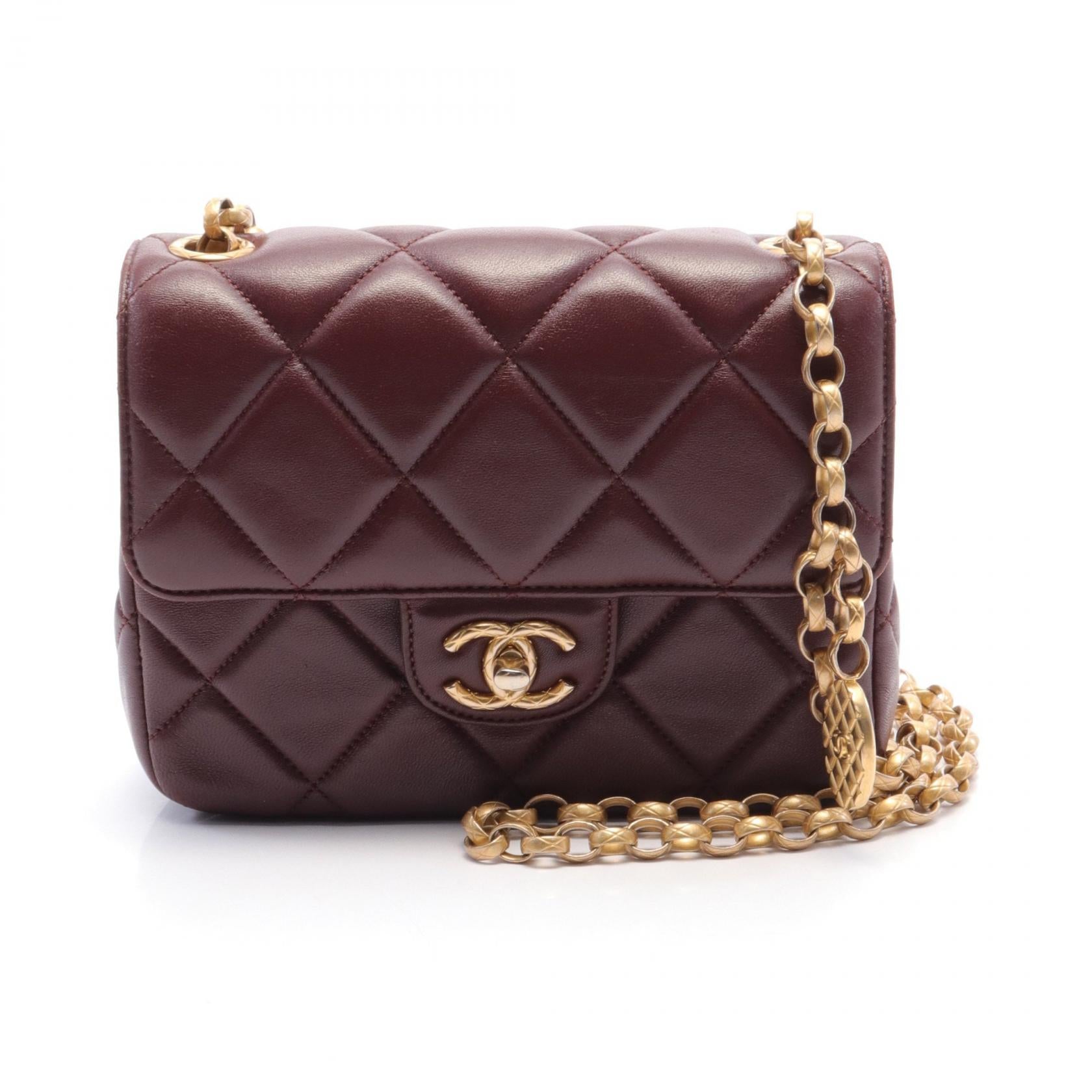 Chanel Mini Matelasse Leather Shoulder Bag A01163