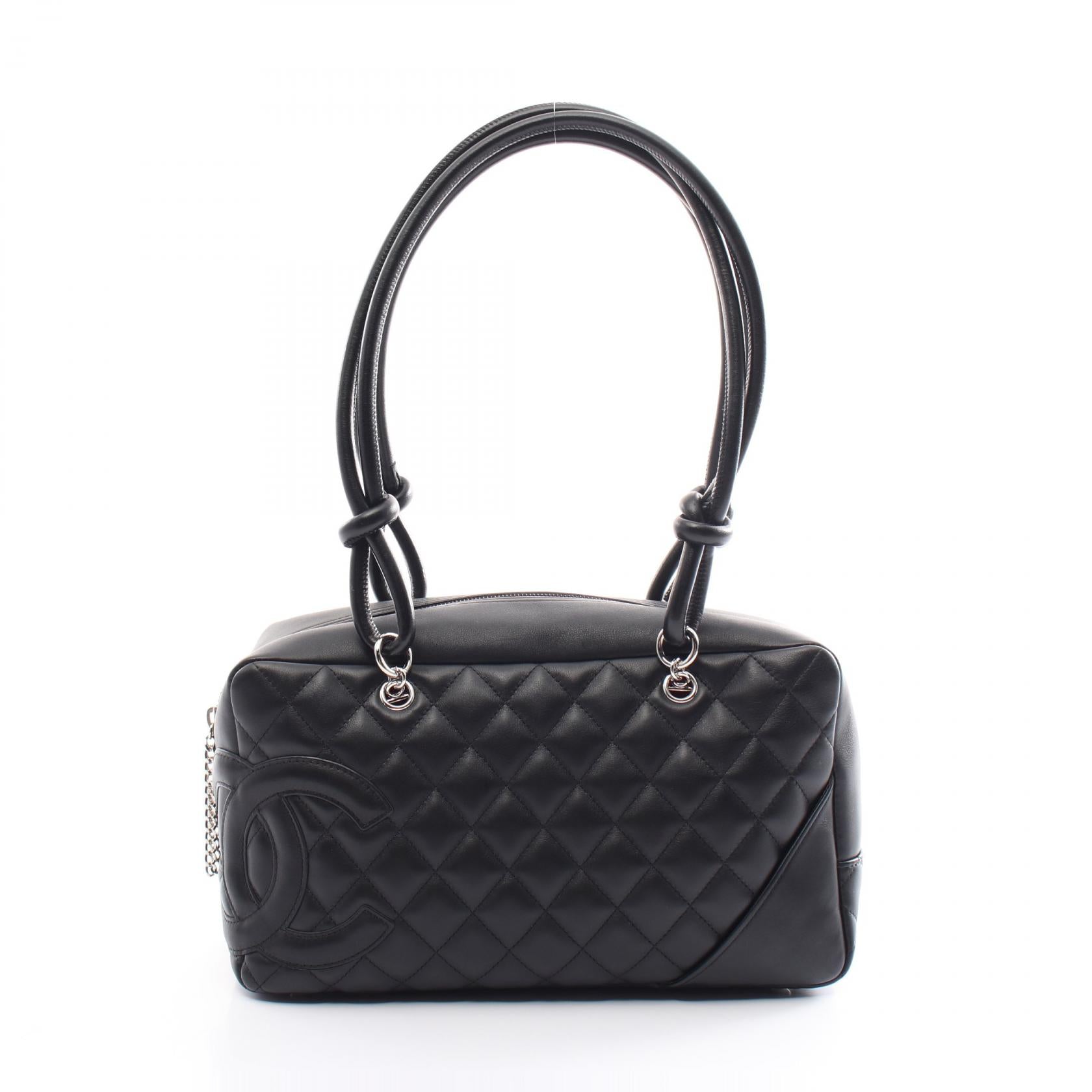 Chanel Cambon Line Leather Bowling Bag A25171