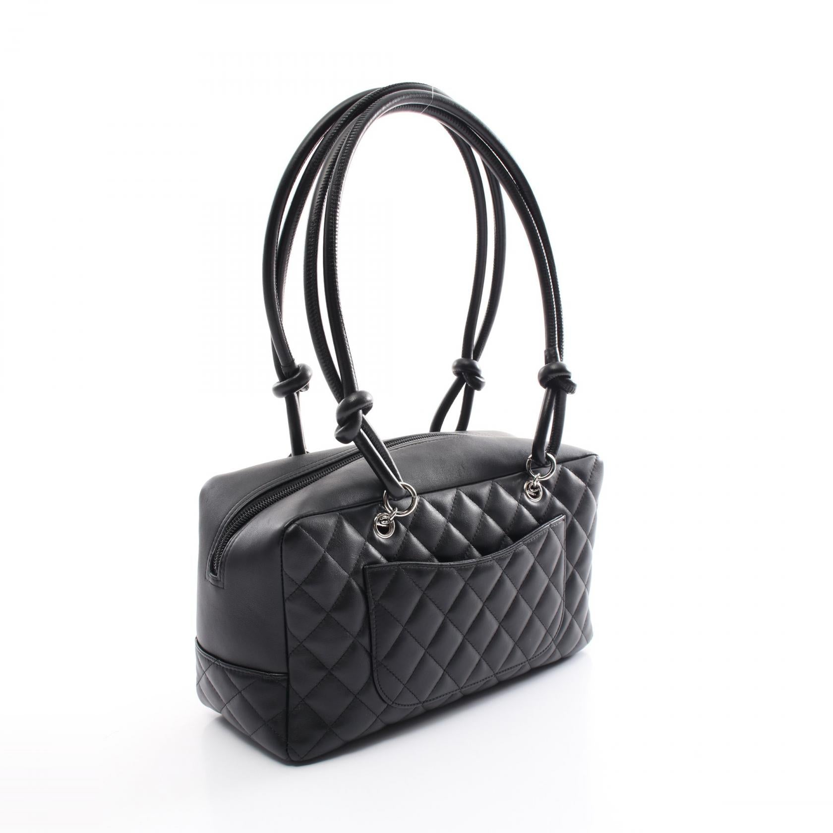 Chanel Cambon Line Leather Bowling Bag A25171