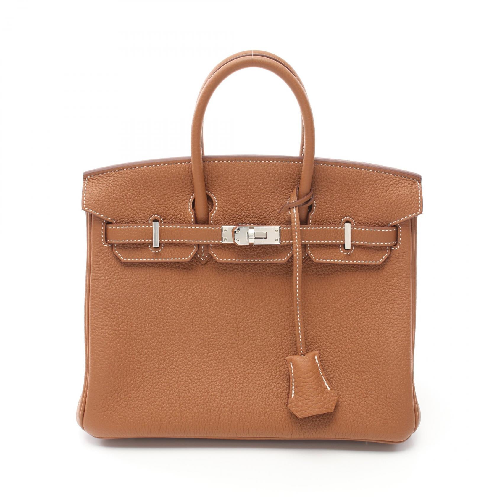 Hermes Birkin 25 Gold Handbag Brown