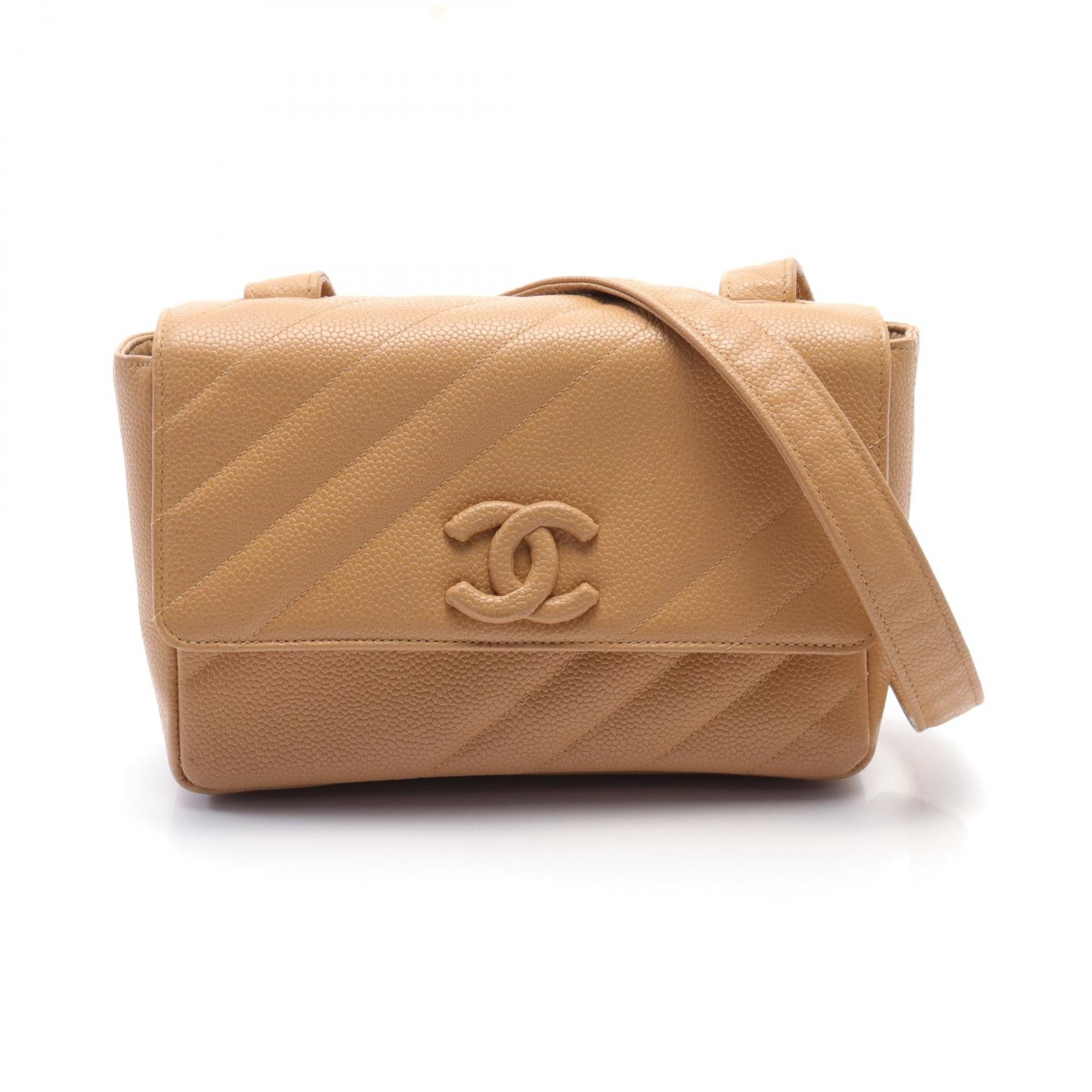 Chanel Caviar Skin Coco Mark Shoulder Bag