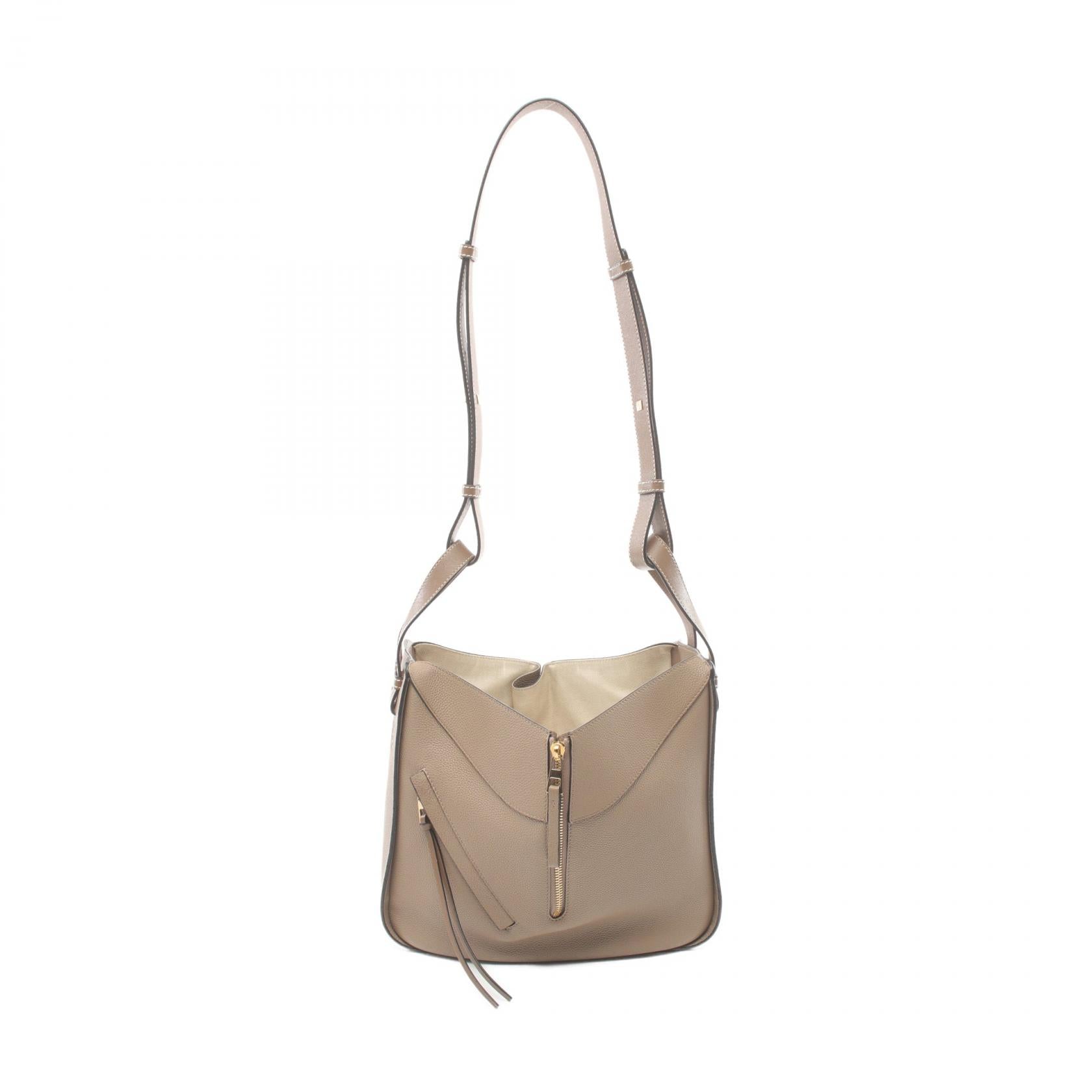 Loewe Hammock Small Leather Handbag Beige