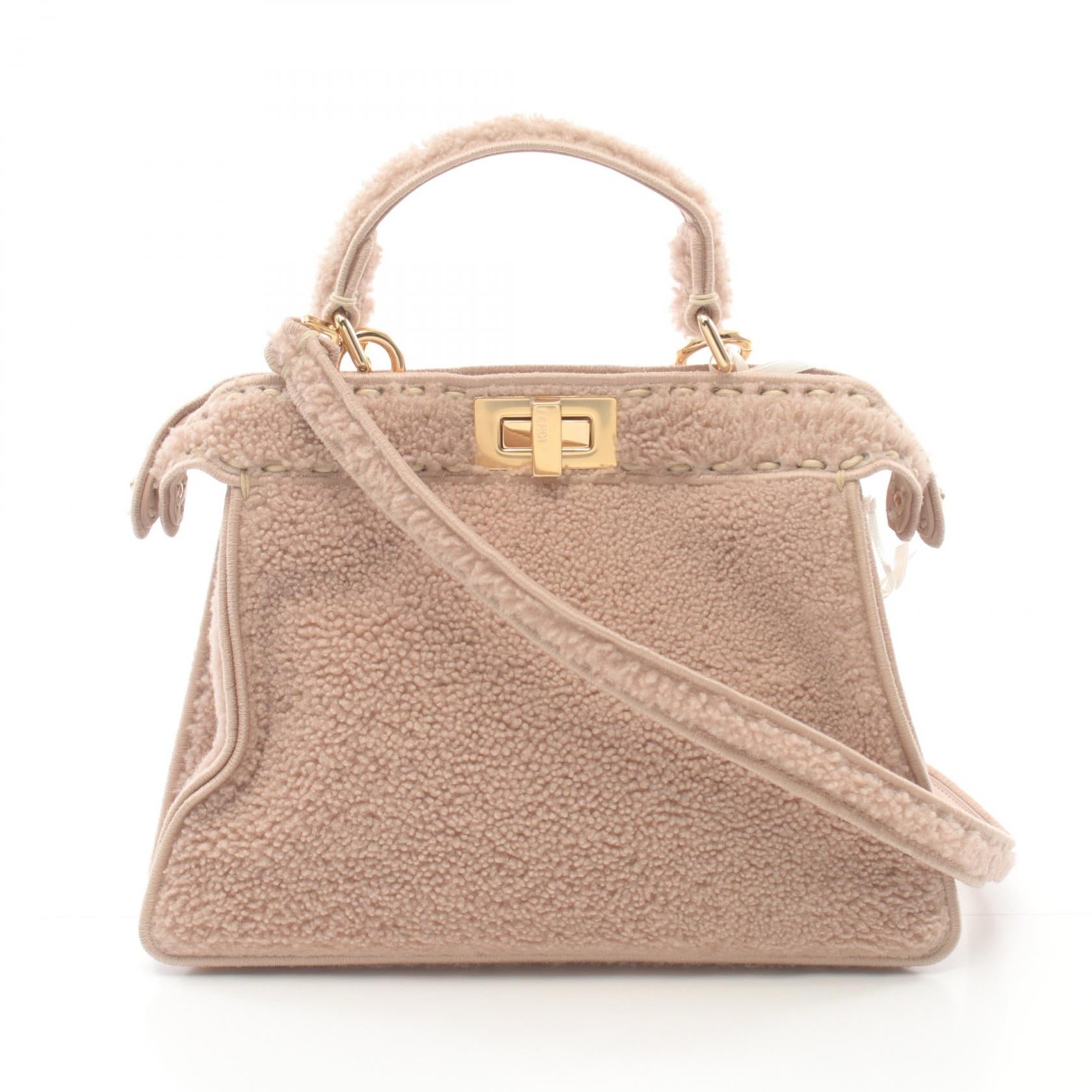 Fendi Peekaboo ISeeU Small Handbag Pink