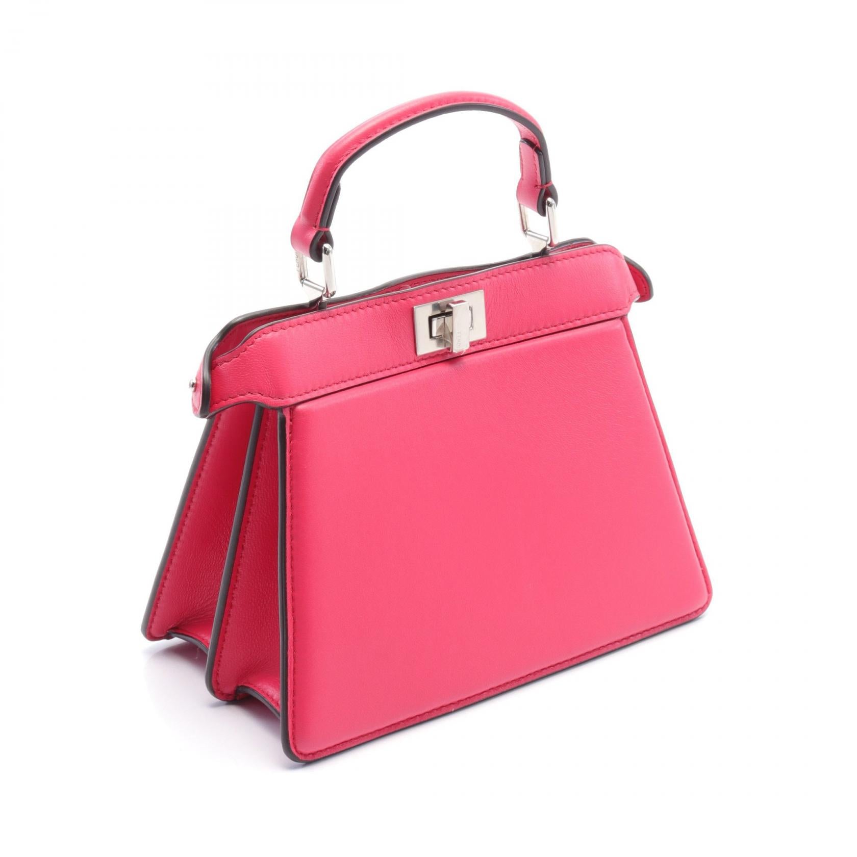 Fendi Peekaboo ISeeU Leather Handbag Pink