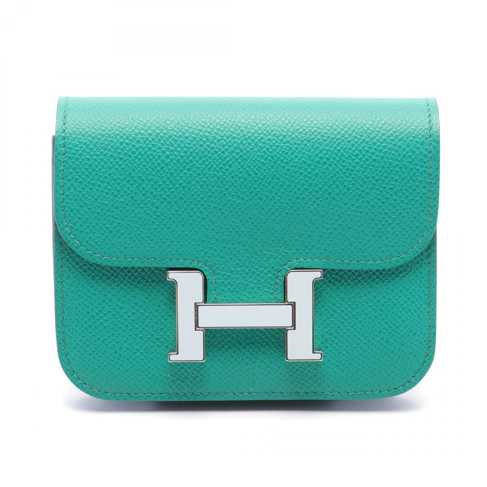 Hermes Constance Slim Mint Bifold Wallet