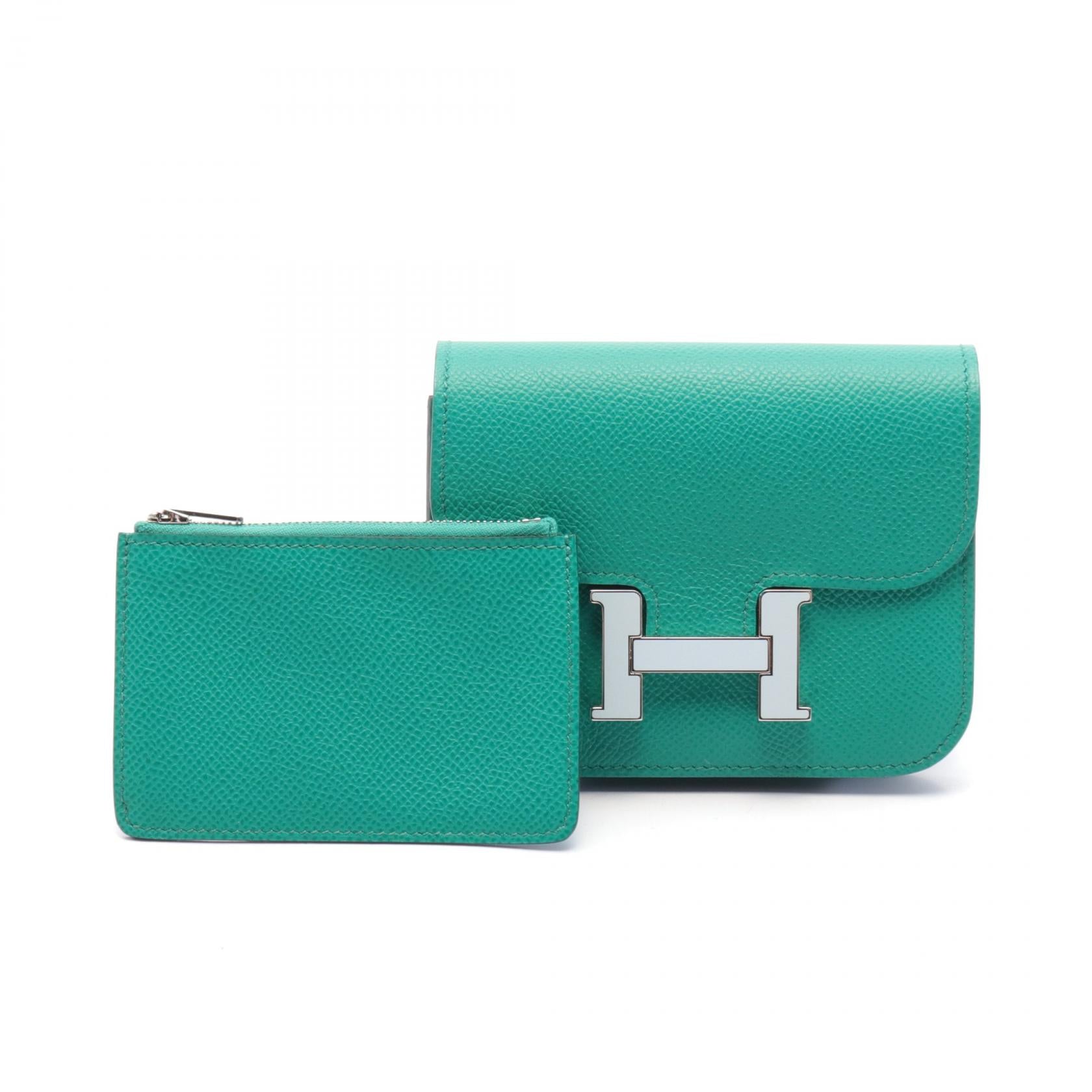 Hermes Constance Slim Mint Bifold Wallet