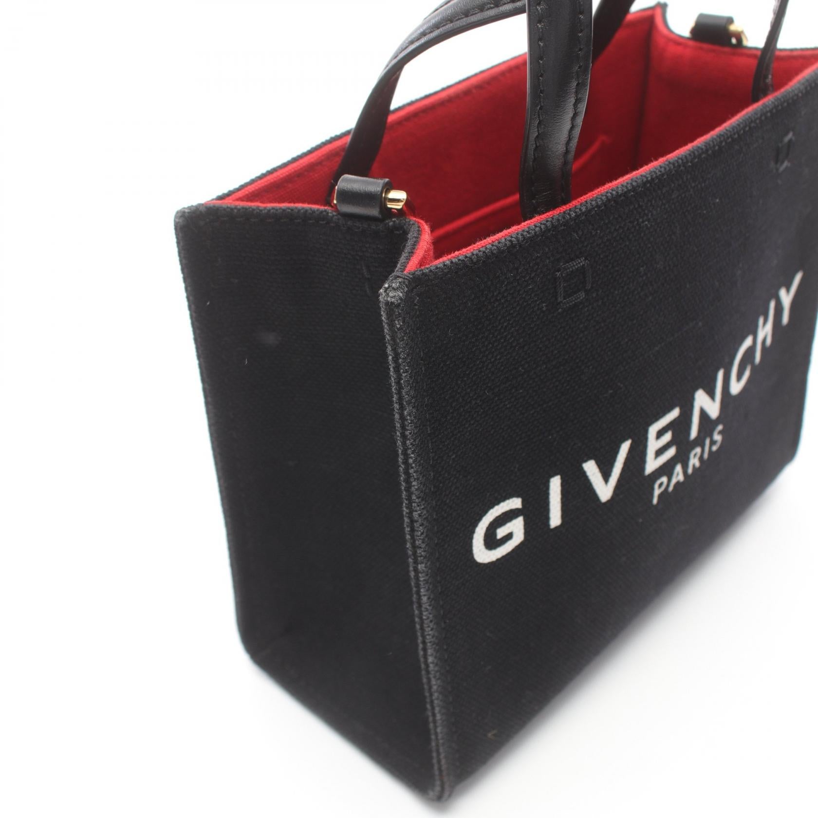 Givenchy G Tote Mini Canvas Leather Handbag