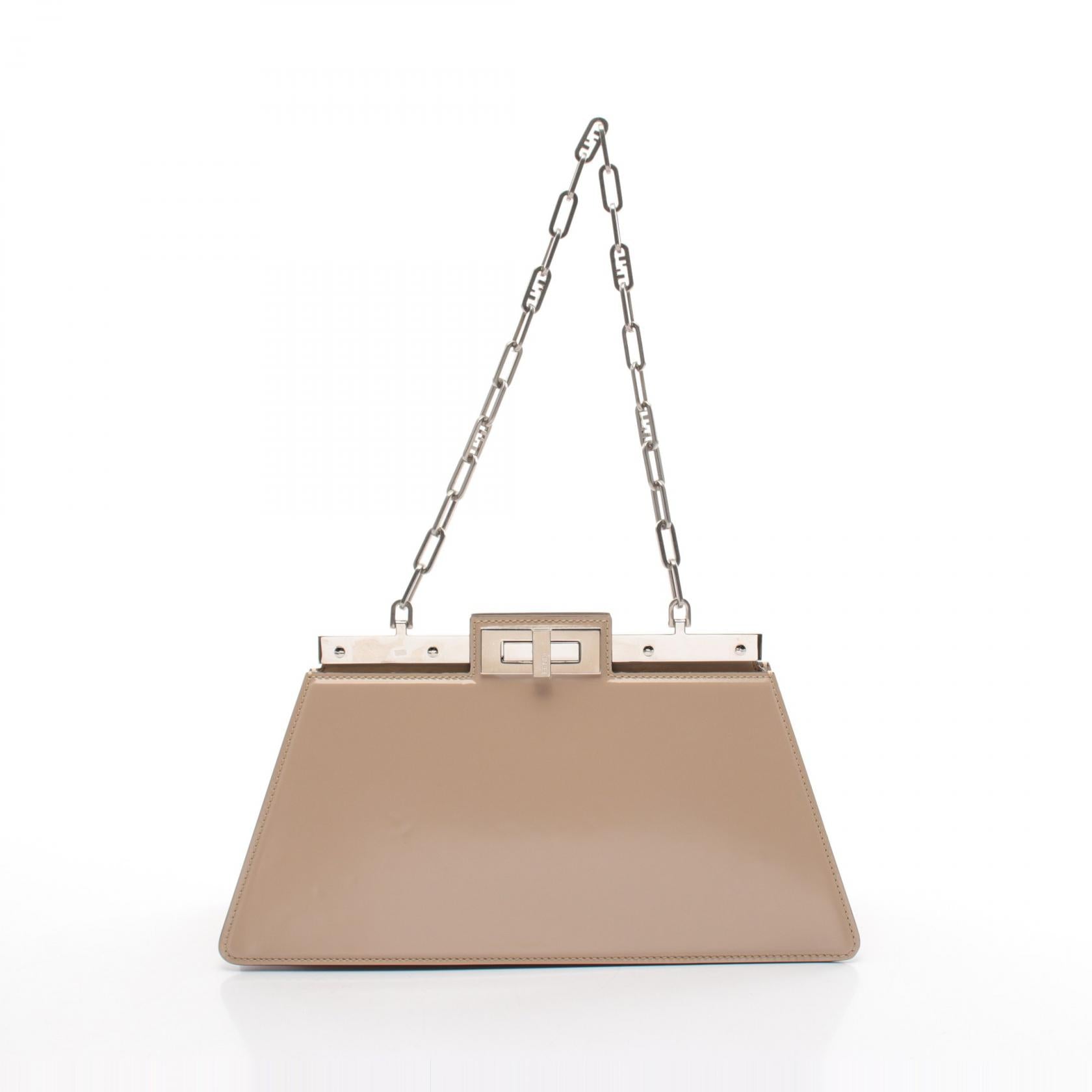 Fendi Peekaboo Cut Medium Leather Shoulder Bag