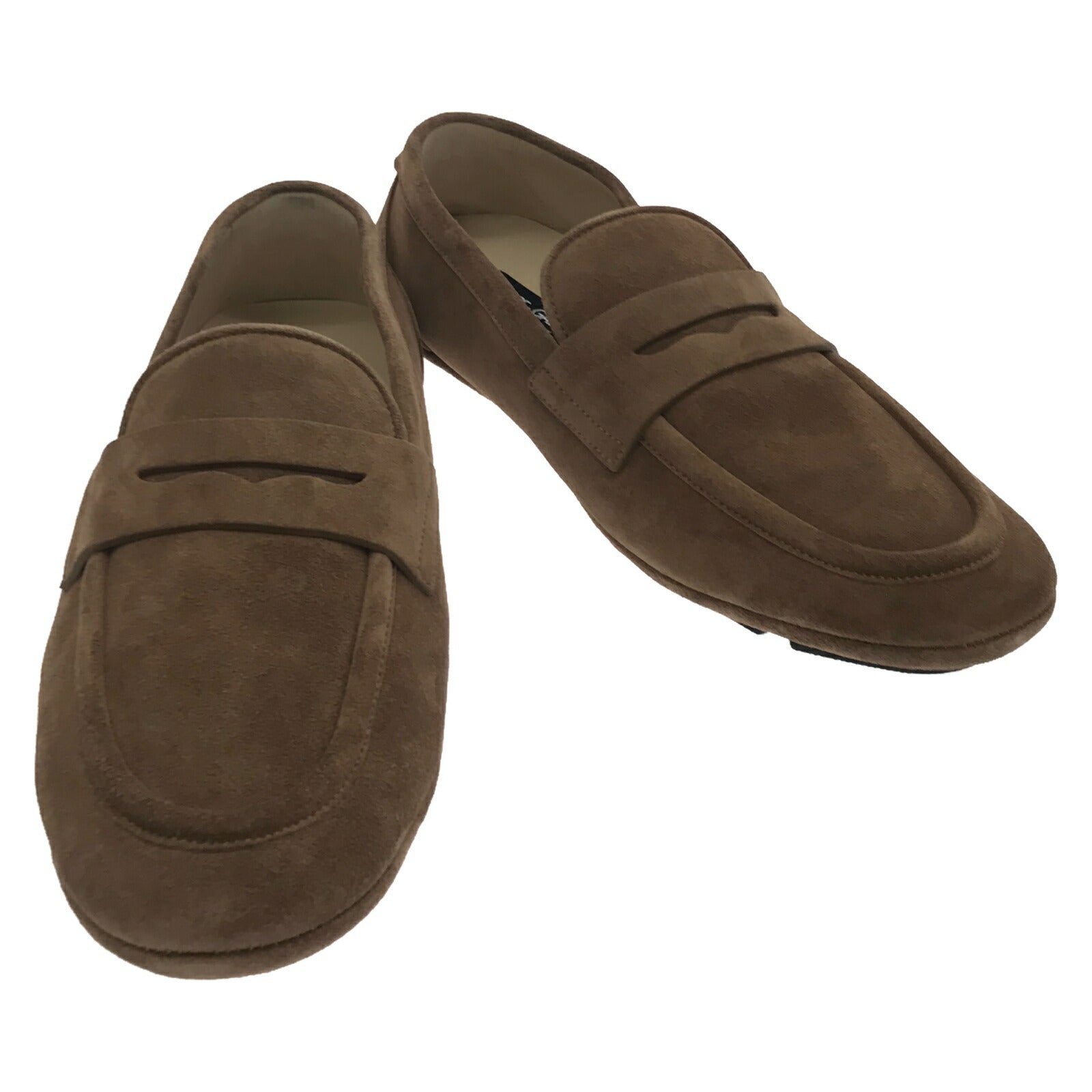 Dolce & Gabbana Suede Driver Loafers Brown