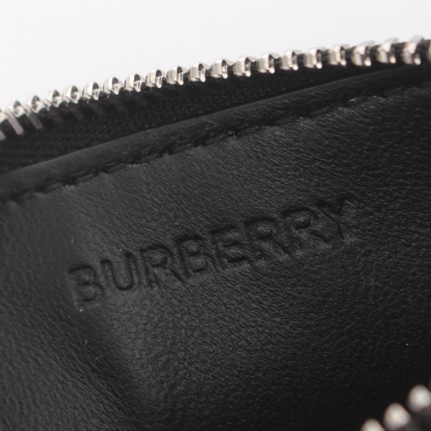 Burberry Leather Coin Card Case Wallet