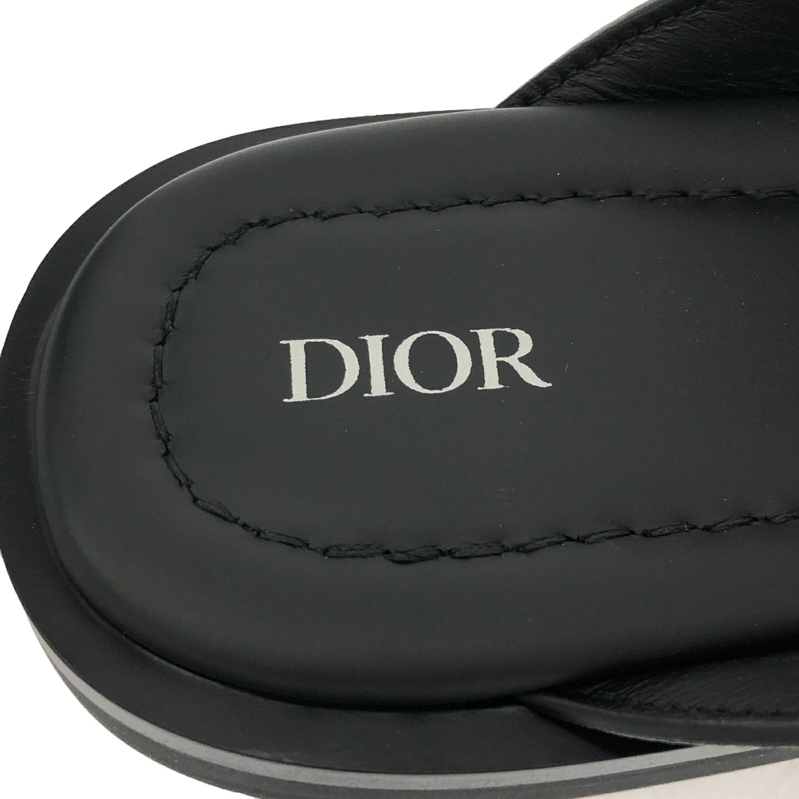 Dior Leather Sandals Black 3SA134ZPP90042.5