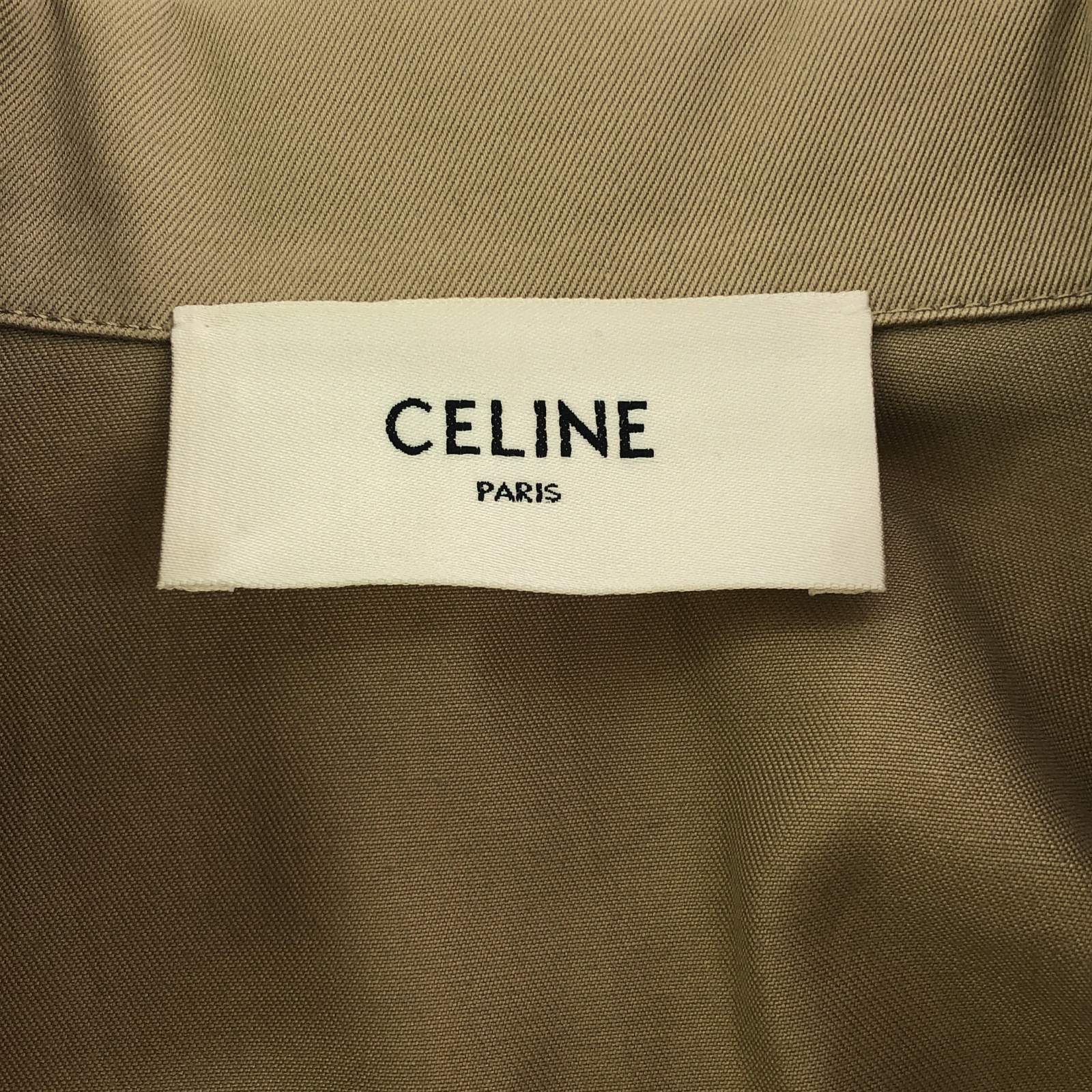 Celine Cotton Jacket Blazer Beige