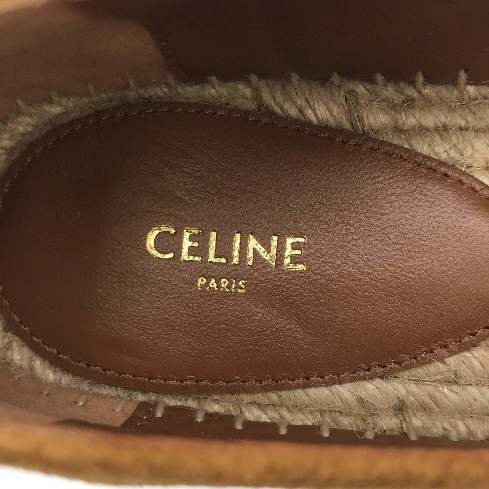 Celine Suede Loafers Brown Leather Shoes